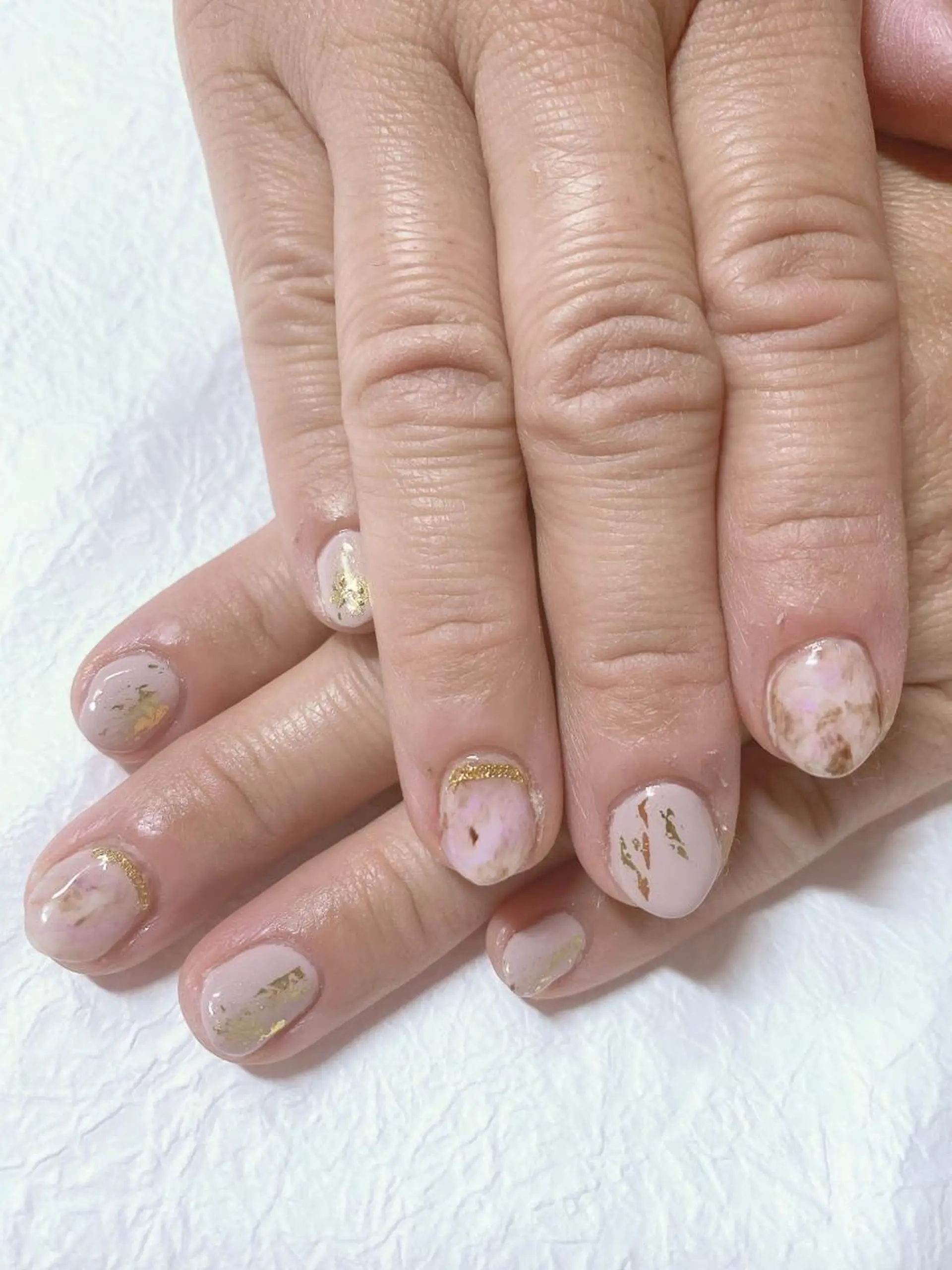 ネイル パープル Bienvenue りょうこのネイルデザイン