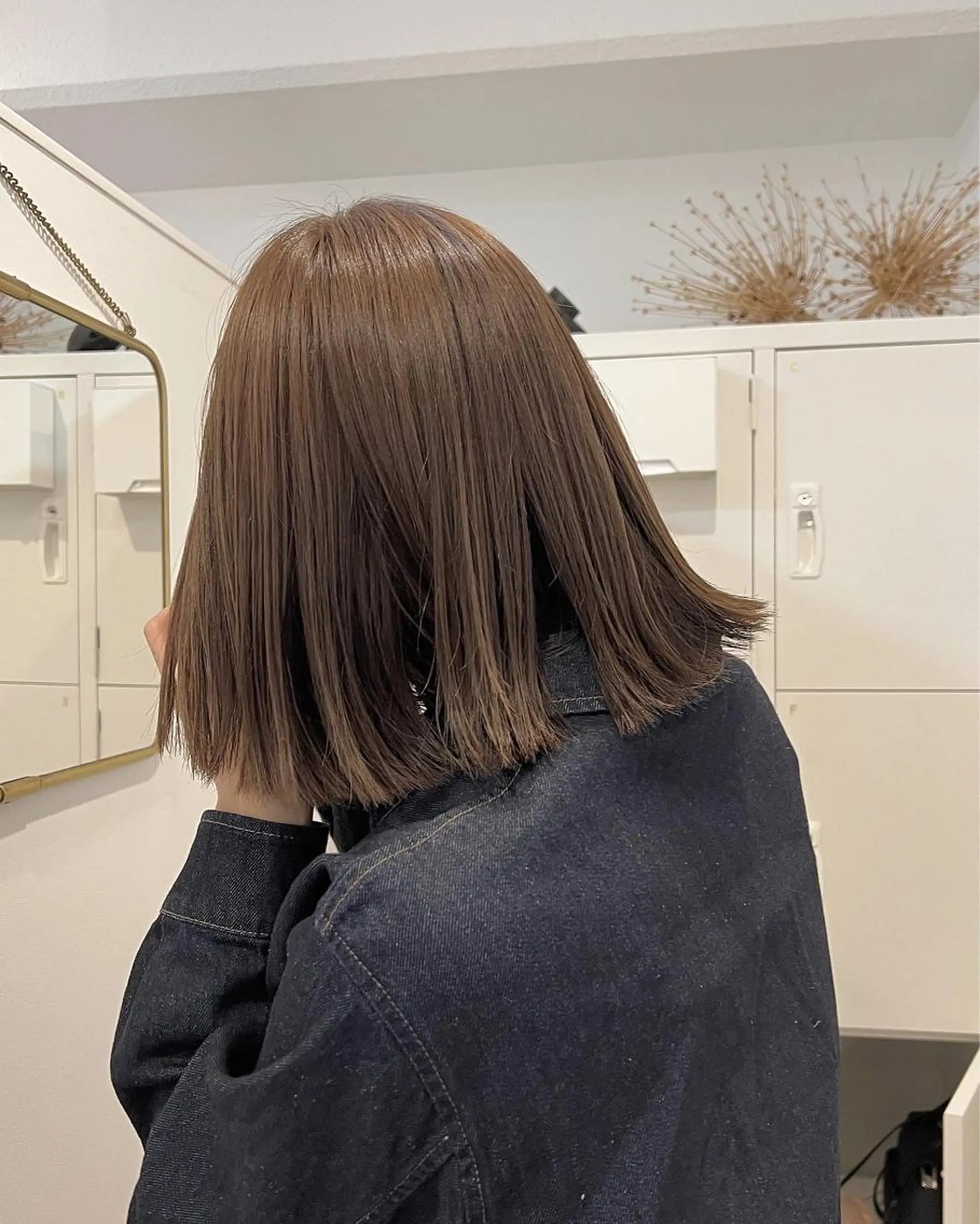 ミディアム カラー レイヤーカット ボブパーマNo.1のヘアスタイル