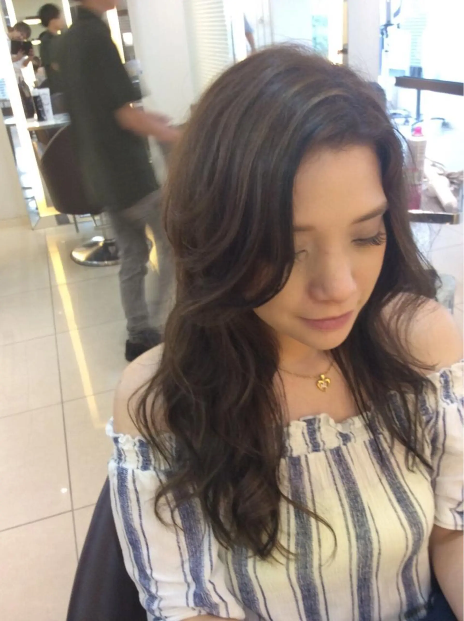 ロング カラー 似合わせ／代表 髪質改善/山田将大のヘアスタイル