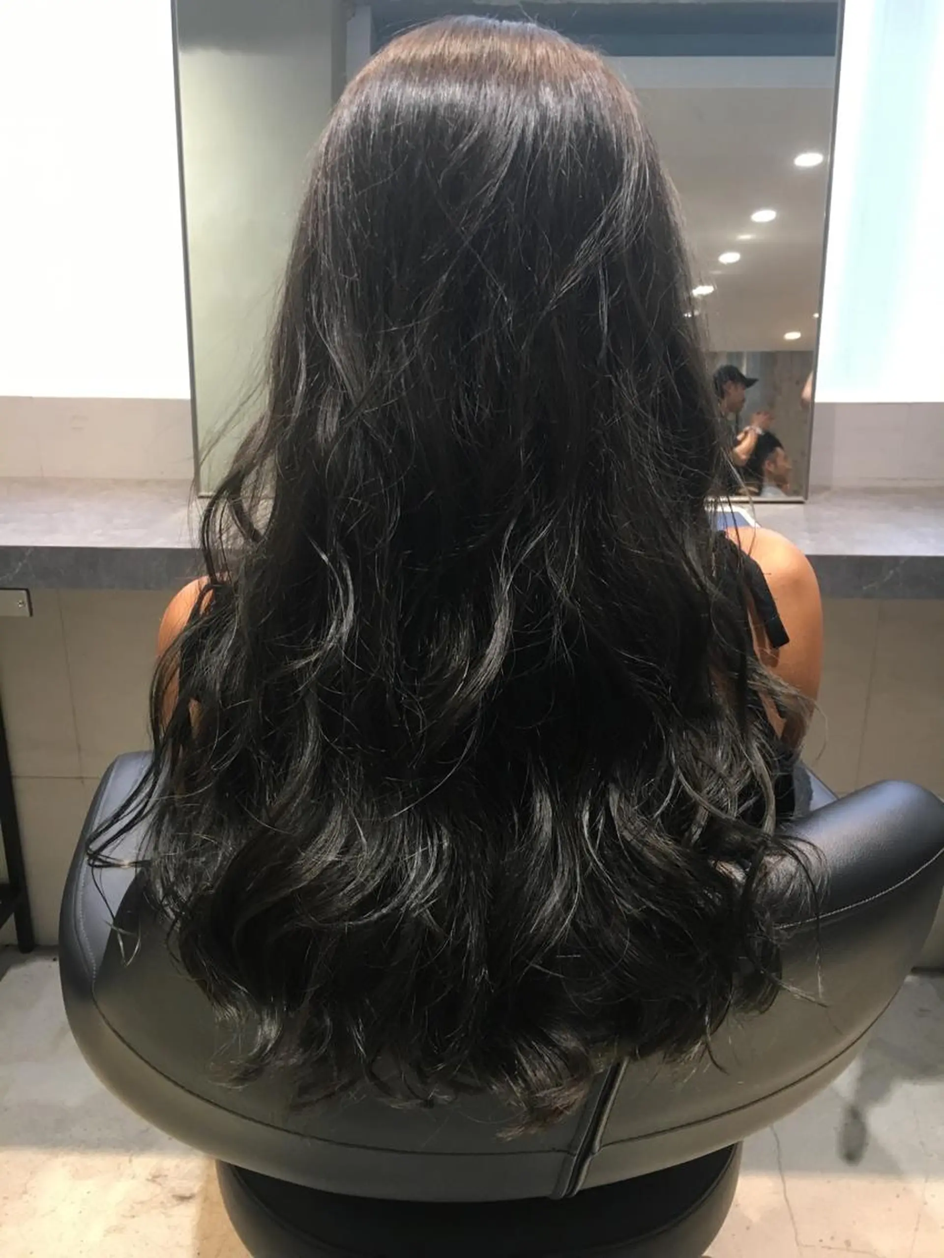ロング カラー グレージュ ミント カット ヘアカラー トリートメント 髪質改善ULTOWA ✨松井　美幸のヘアスタイル