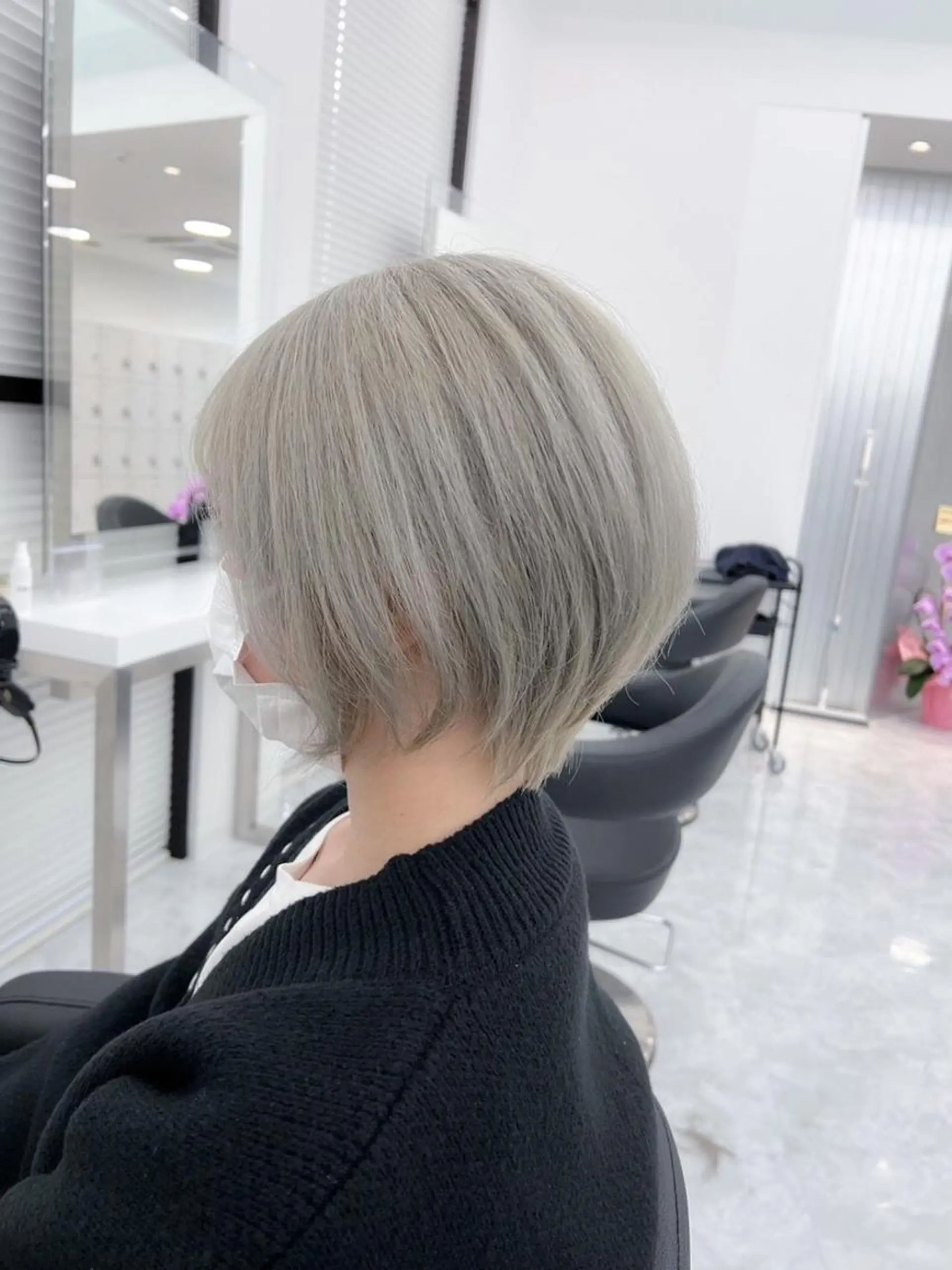 カラー 淡めベージュ🤎ショ ート🤎Kiyokaのヘアスタイル