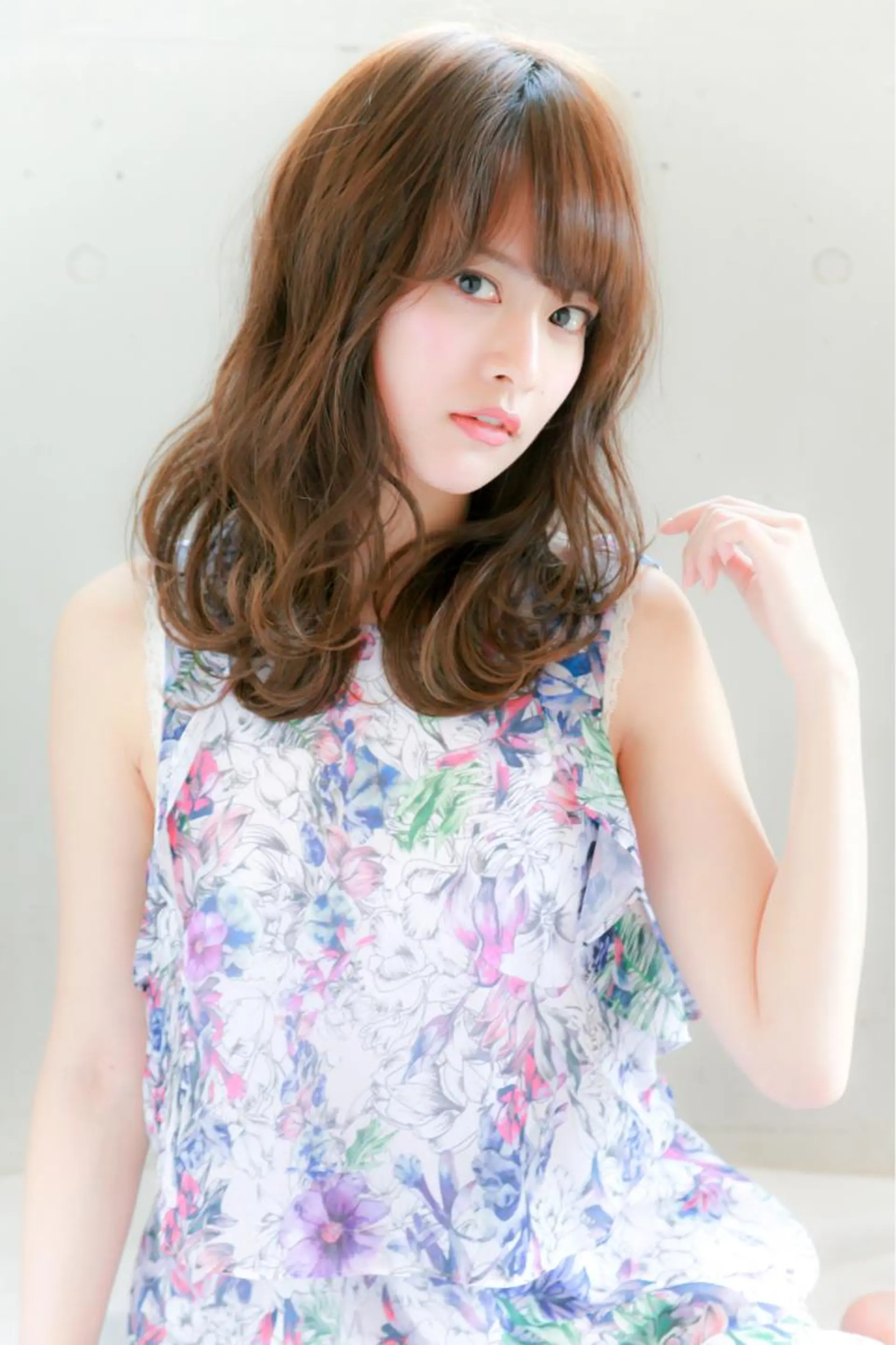 セミロング カラー パーマ ヘアアレンジ 代官山/恵比寿所属・髪質改善/縮毛矯正 専門　代官山/恵比寿のヘアスタイル