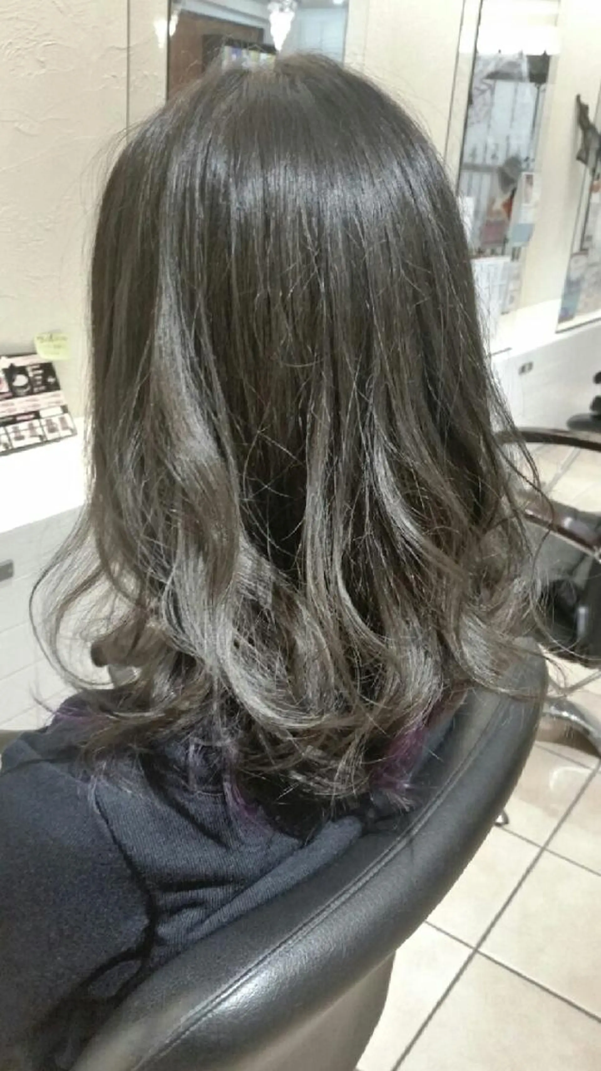 ロング セミロング カラー ヘアアレンジ アッシュ 【髪質改善美容師】t occa茨木篠原健太のヘアスタイル