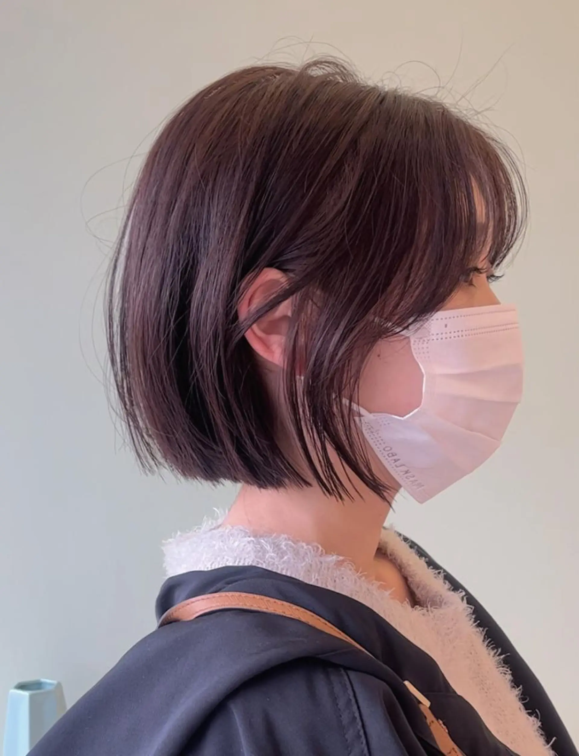 ショート カラー ボブ 村松 萌のヘアスタイル