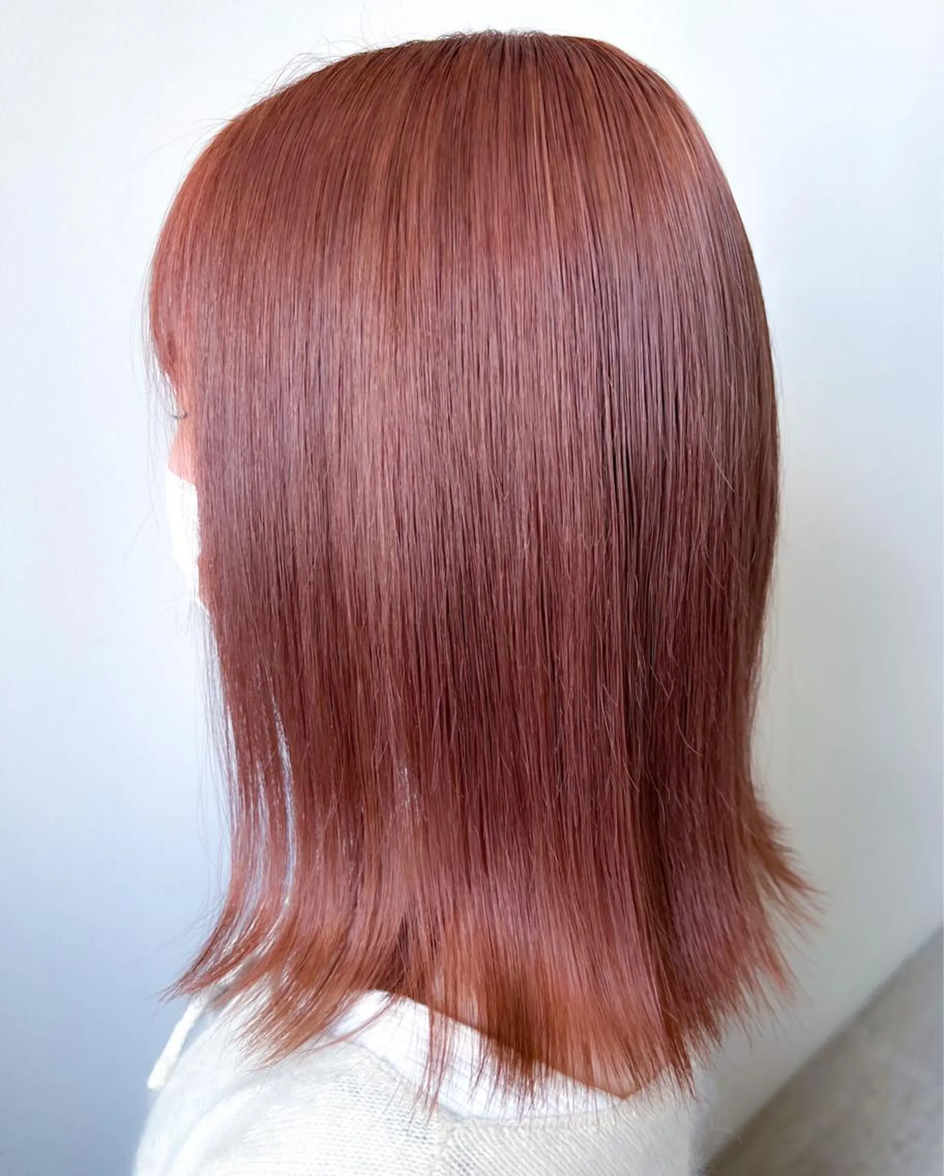 ミディアム カラー ブリーチ ピンクカラー トリートメント カット ヘアカラー トリートメント 💐美しいショート× パーマ💐早坂駆留のヘアスタイル