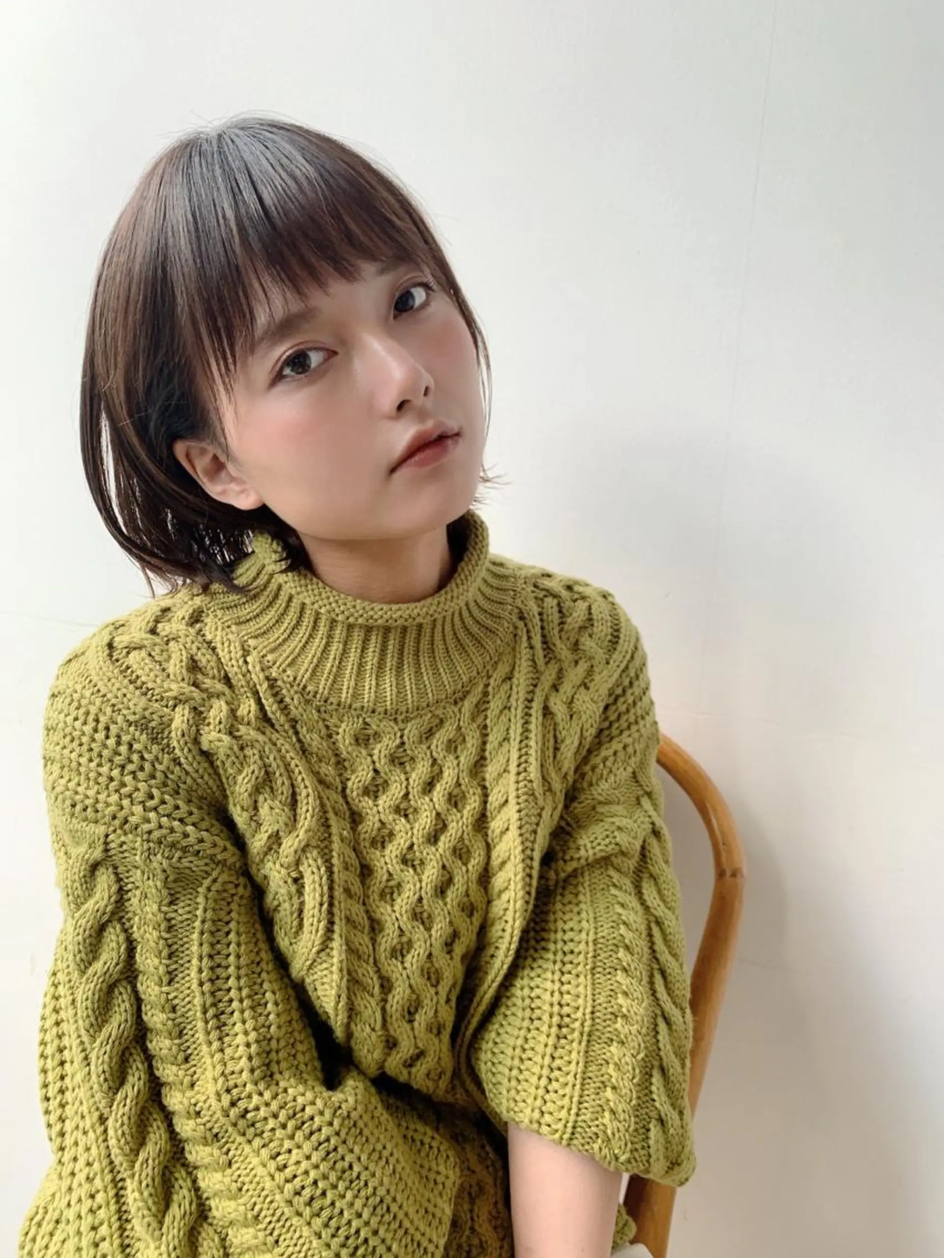 ショート カラー パーマ ヘアアレンジ ボブ 日本一の小顔カット/ ボブ/顔周り/韓国のヘアスタイル