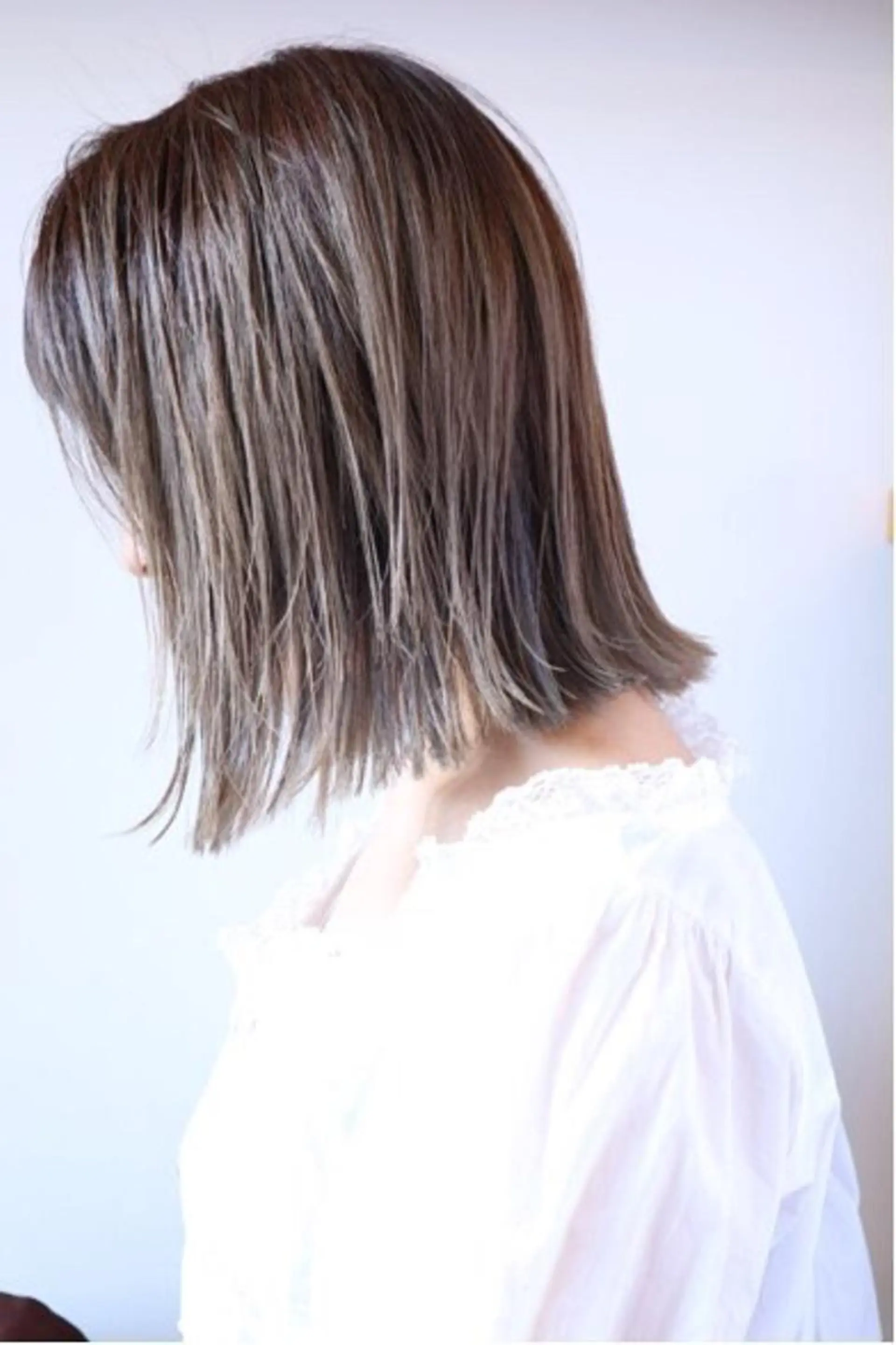 ミディアム 髪質改善✨️透明感カ ラー✧*。山下さいみのヘアスタイル