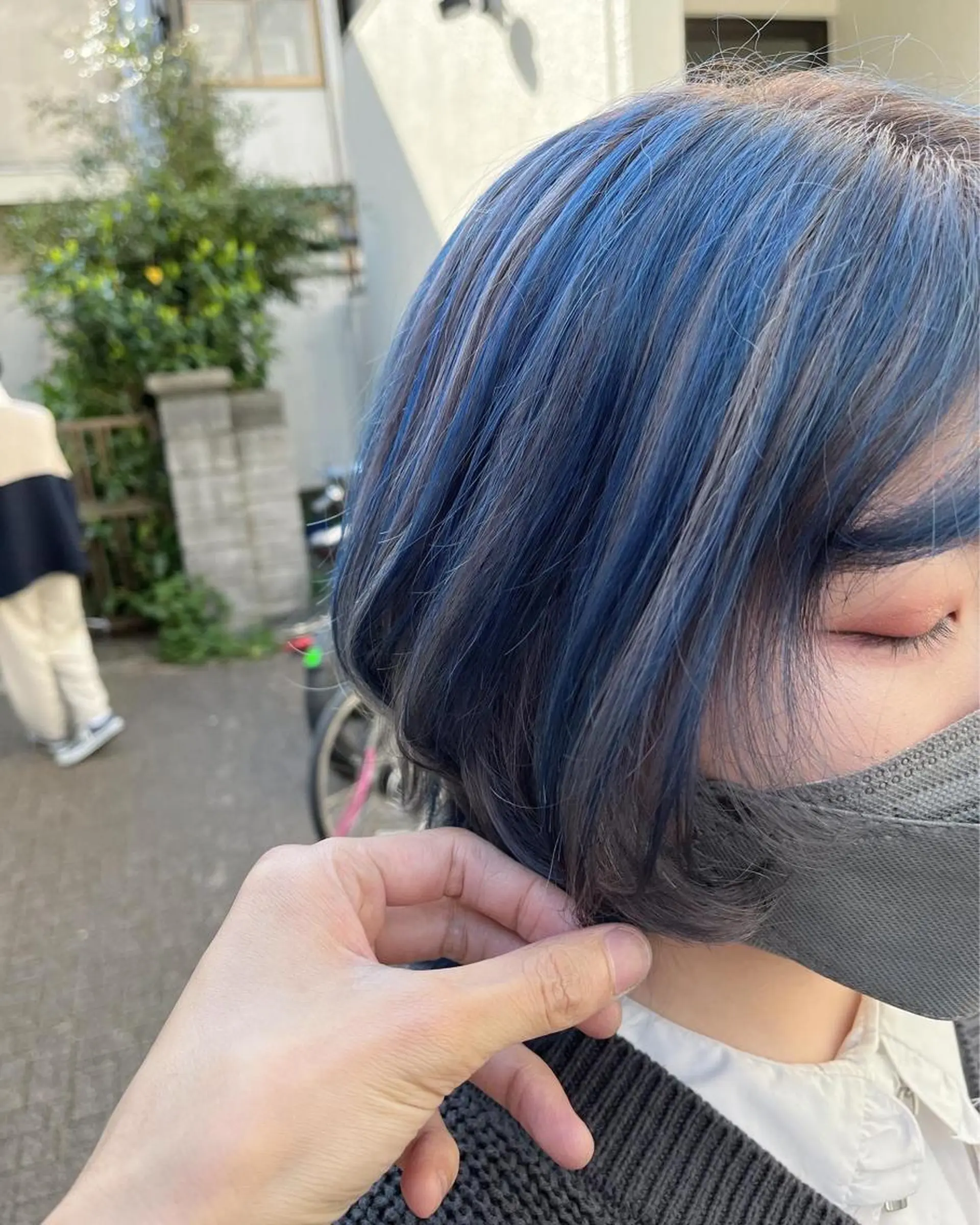 ショート カラー ショートボブ ボブレイヤー アッシュ バレイヤージュ ミストバング カット ヘアカラー トリートメント 原宿サロン代表 デザインカラー伊藤卓のヘアスタイル