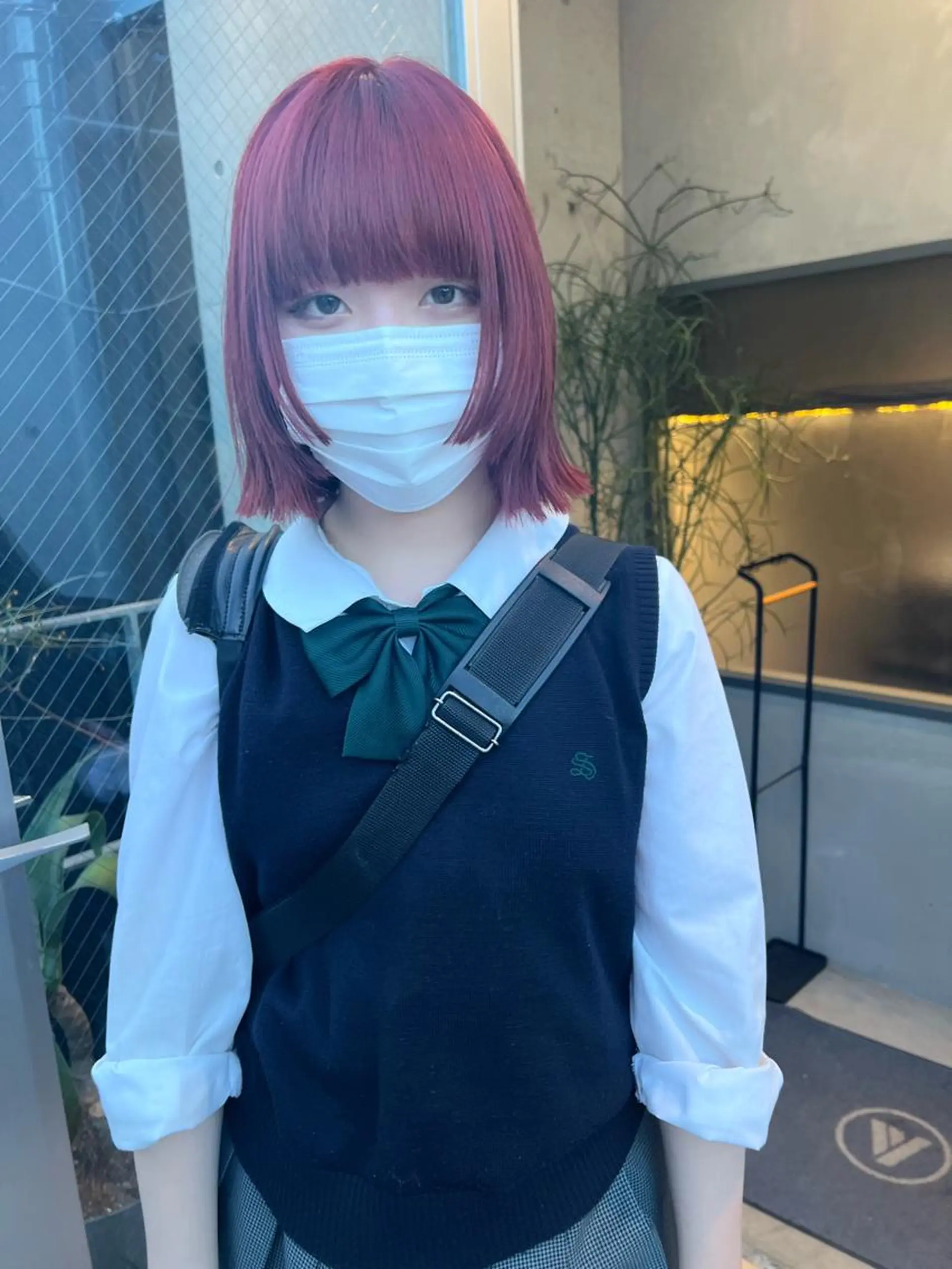 ショート カラー 顔周りカット カット 縮毛矯正 sakoda shunkiのヘアスタイル