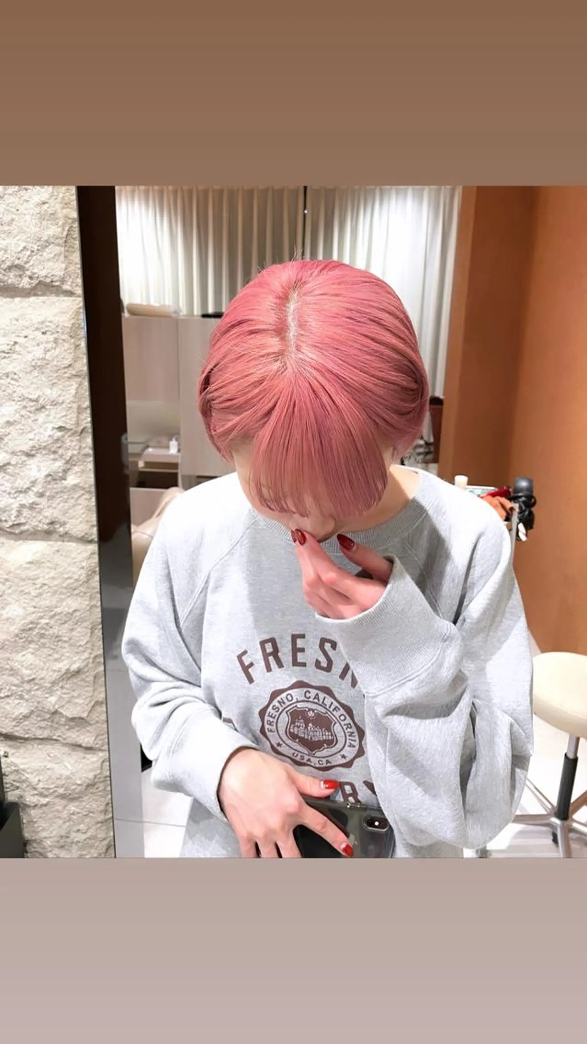 ショート カラー ヘアカラー トリートメント 難波/心斎橋/ボブ/ 髪質改善/ハイトーンのヘアスタイル