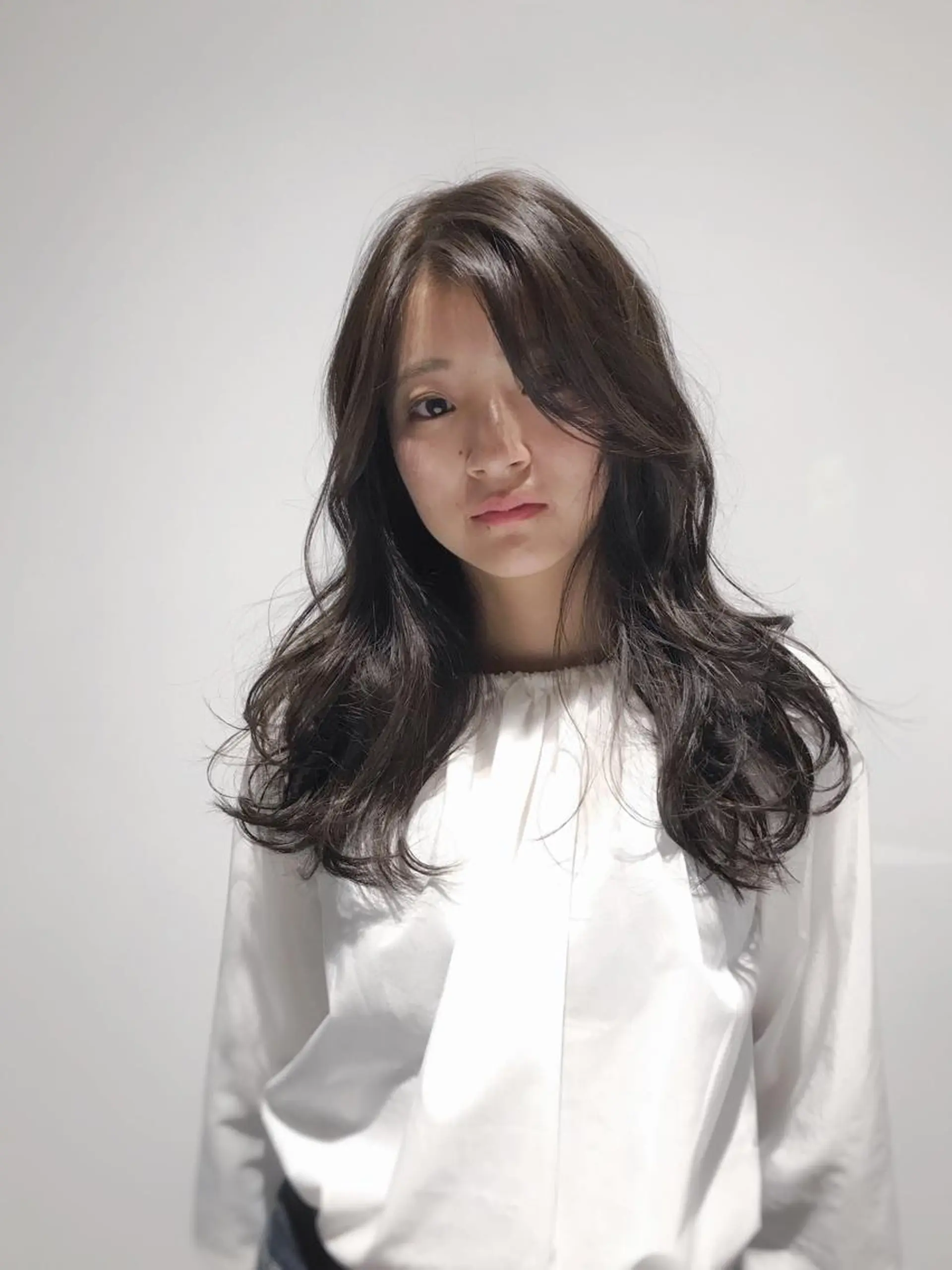 ロング カラー パーマ ロング 苅北 泰輔のヘアスタイル