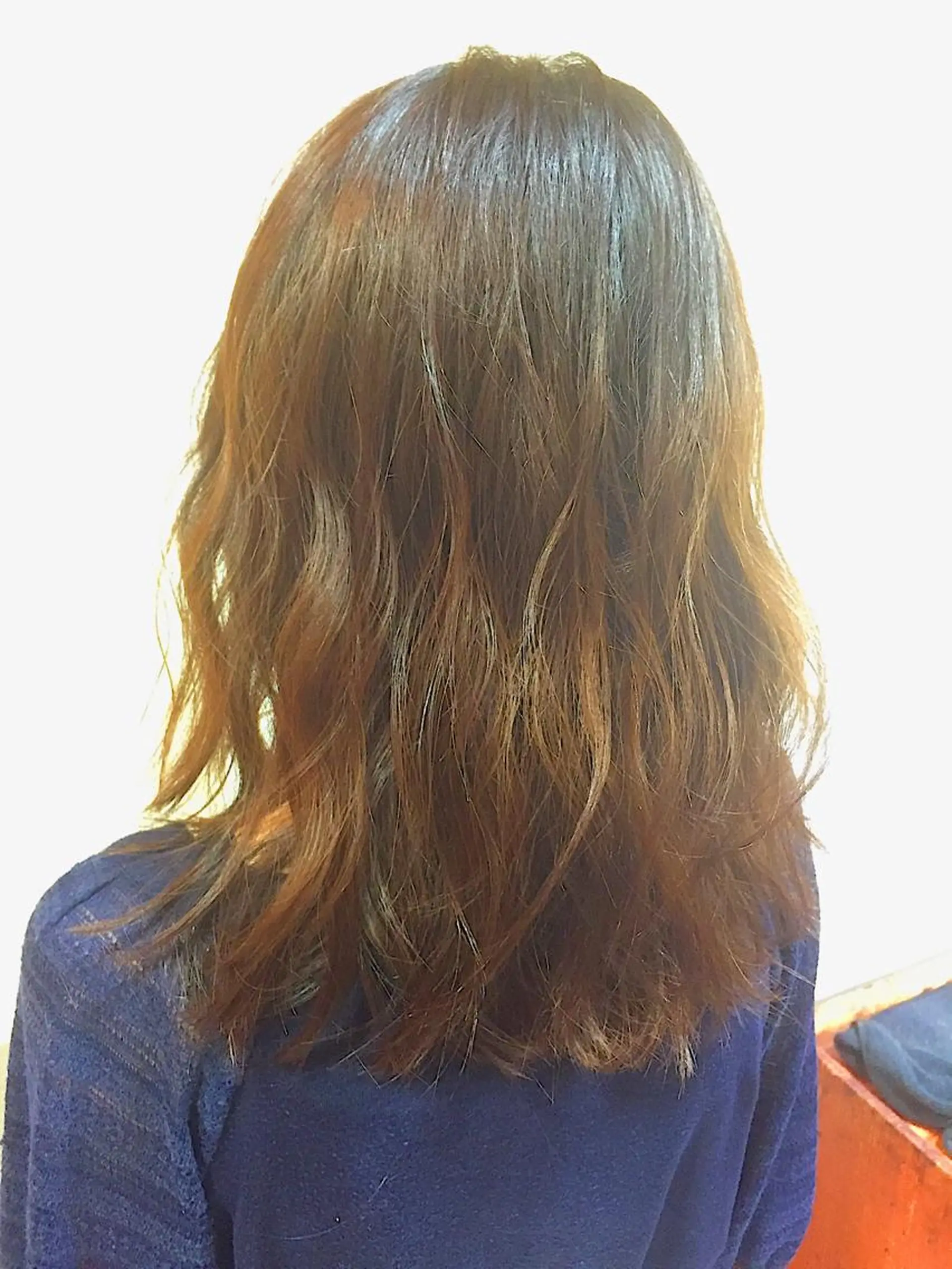 セミロング カラー パーマ セミロングパーマ ブラウンカラー カット ヘアカラー 可愛いを作る神 ナオヒロのヘアスタイル