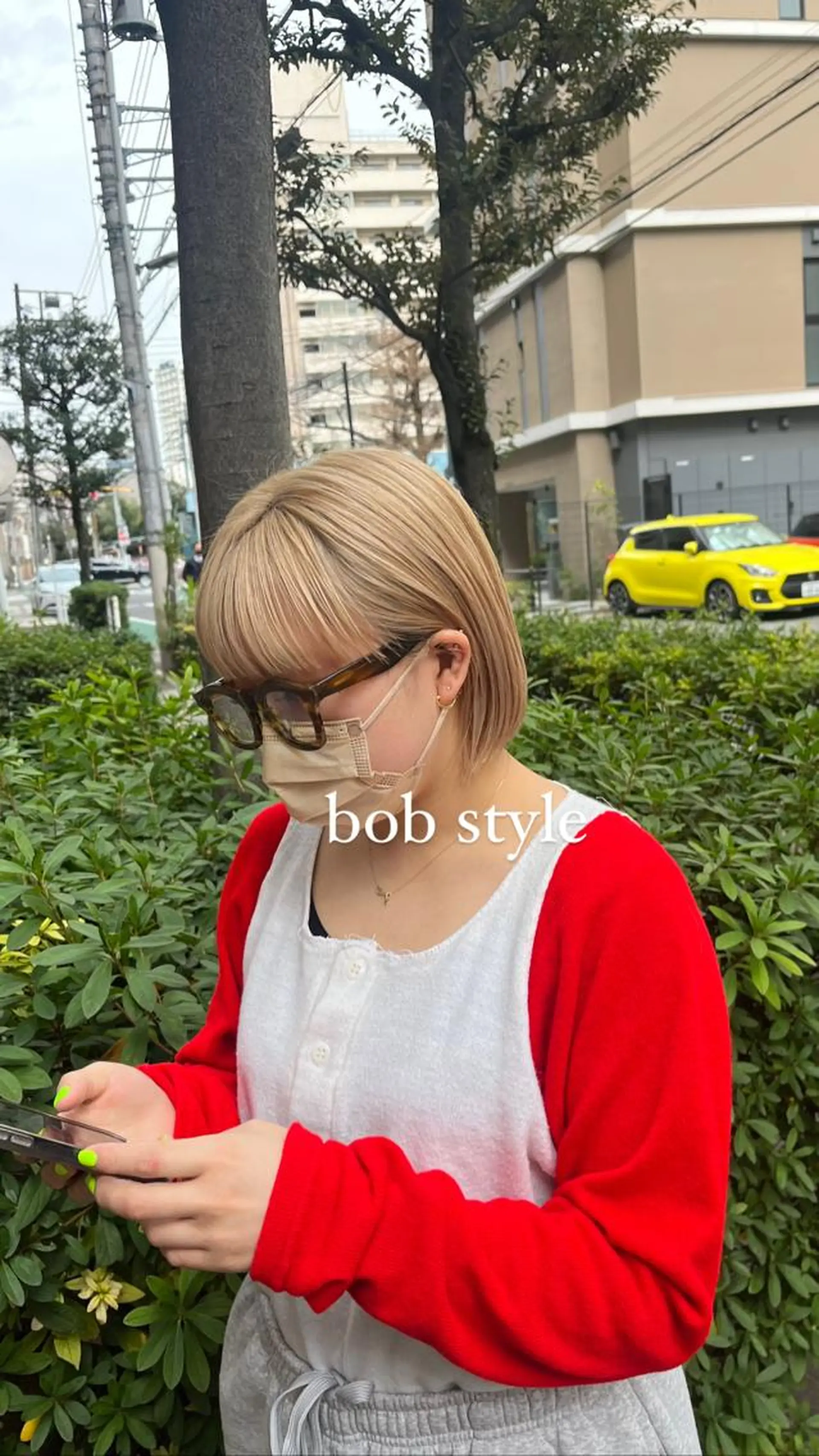 ショート ボブ kauti ichinana所属・小西 佑奈のヘアスタイル