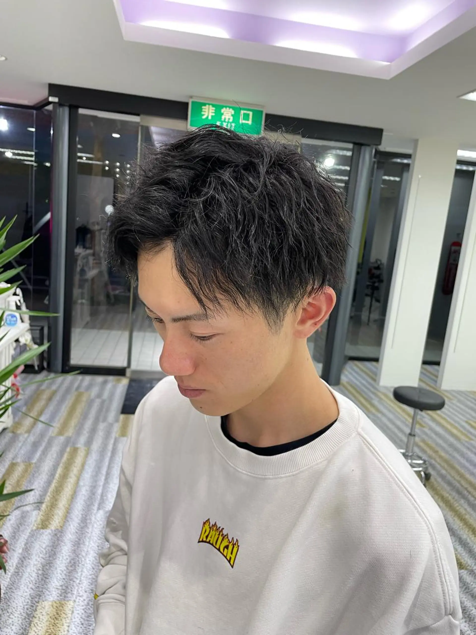 ショート パーマ メンズ カット パーマ 【メンズ特化】岩瀬 武【メンズパーマ】のヘアスタイル