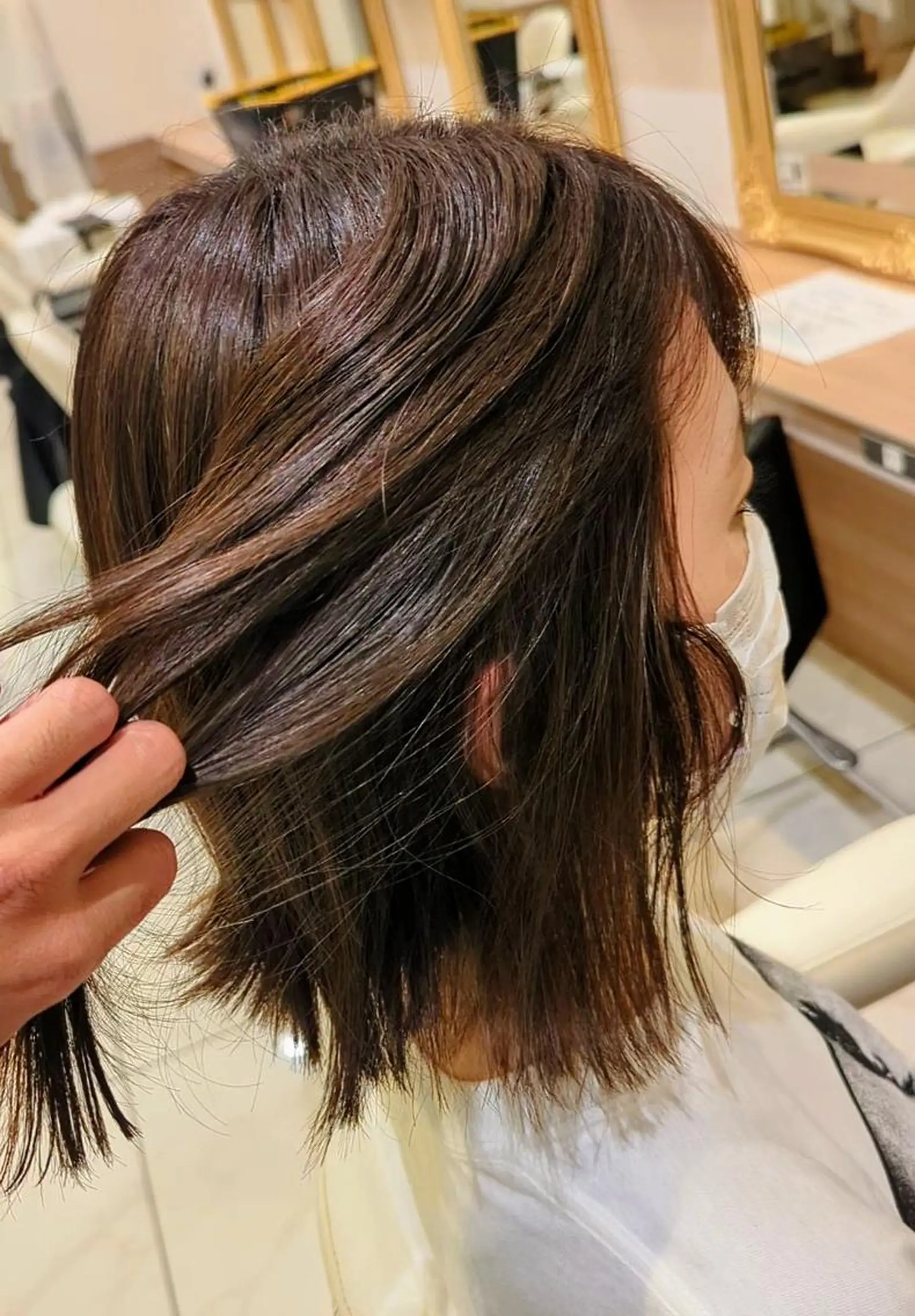 カラー ハイライトカラー 鶴見で縮毛矯正なら 田中 瞬のヘアスタイル