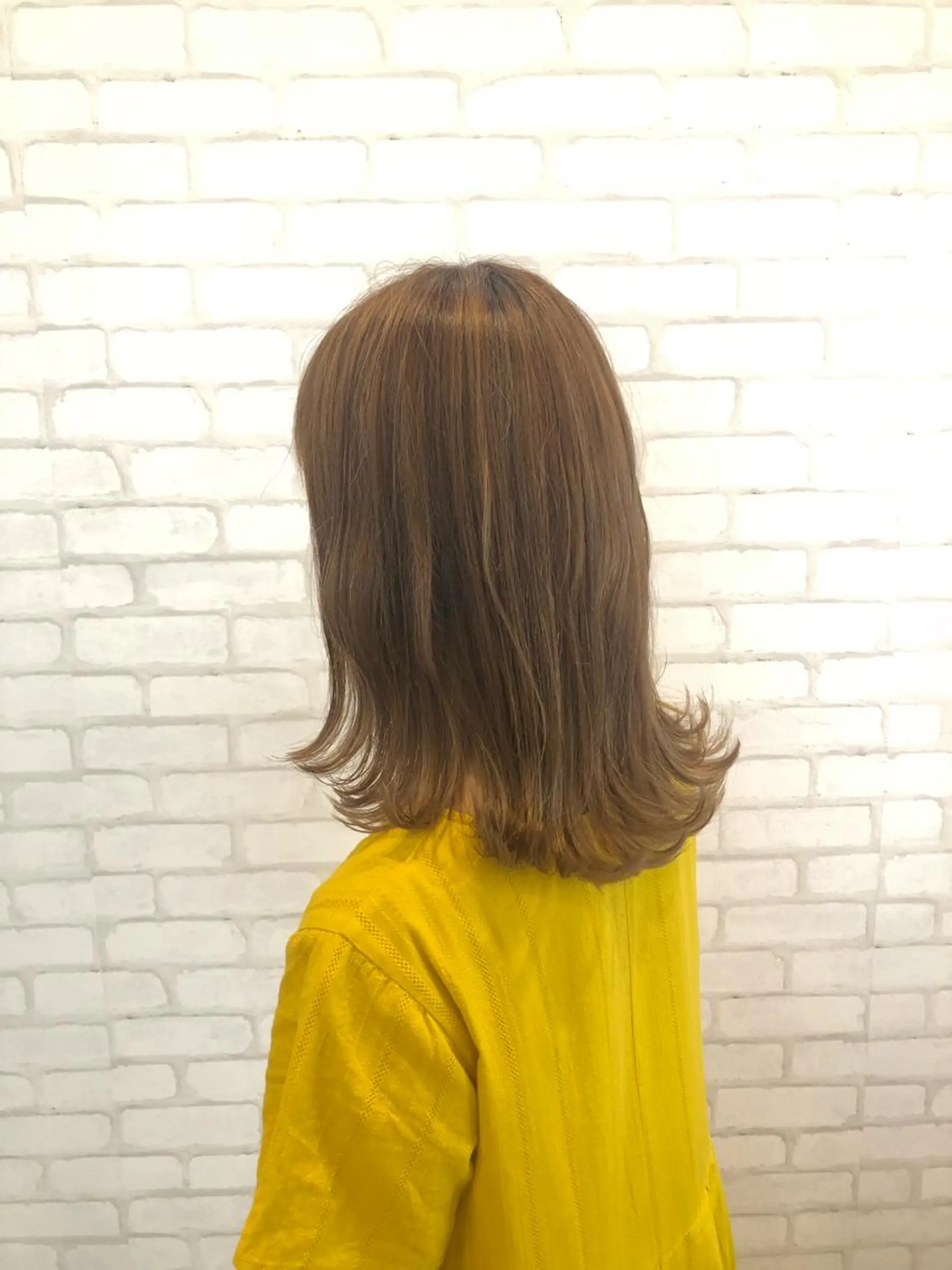 ミディアム カラー ヘアアレンジ 嶋田 ゆきのヘアスタイル