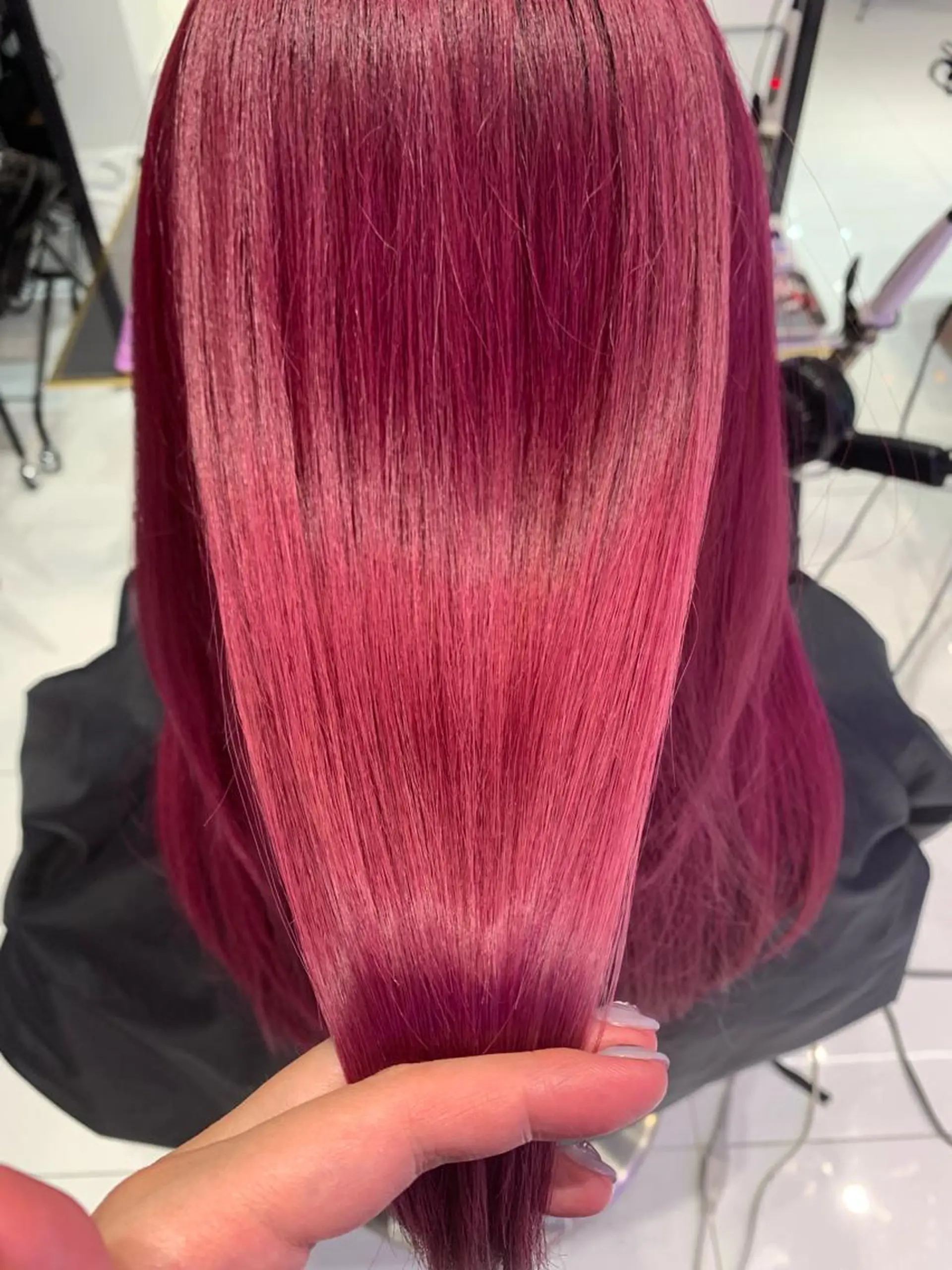 ロング カラー ハッシュカット/ハイ トーン/MANAMIのヘアスタイル