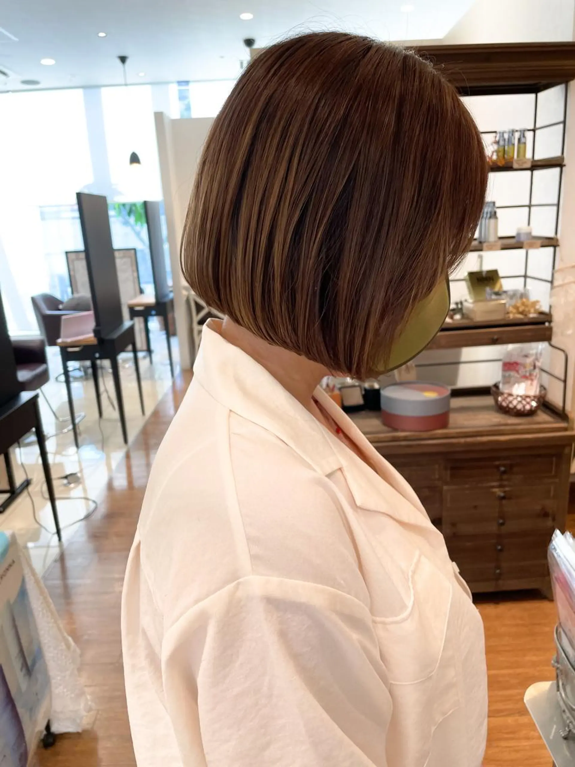 ショート 切りっぱなしボブ ボブ カット 髪質改善/ブリーチ 田代 龍我のヘアスタイル