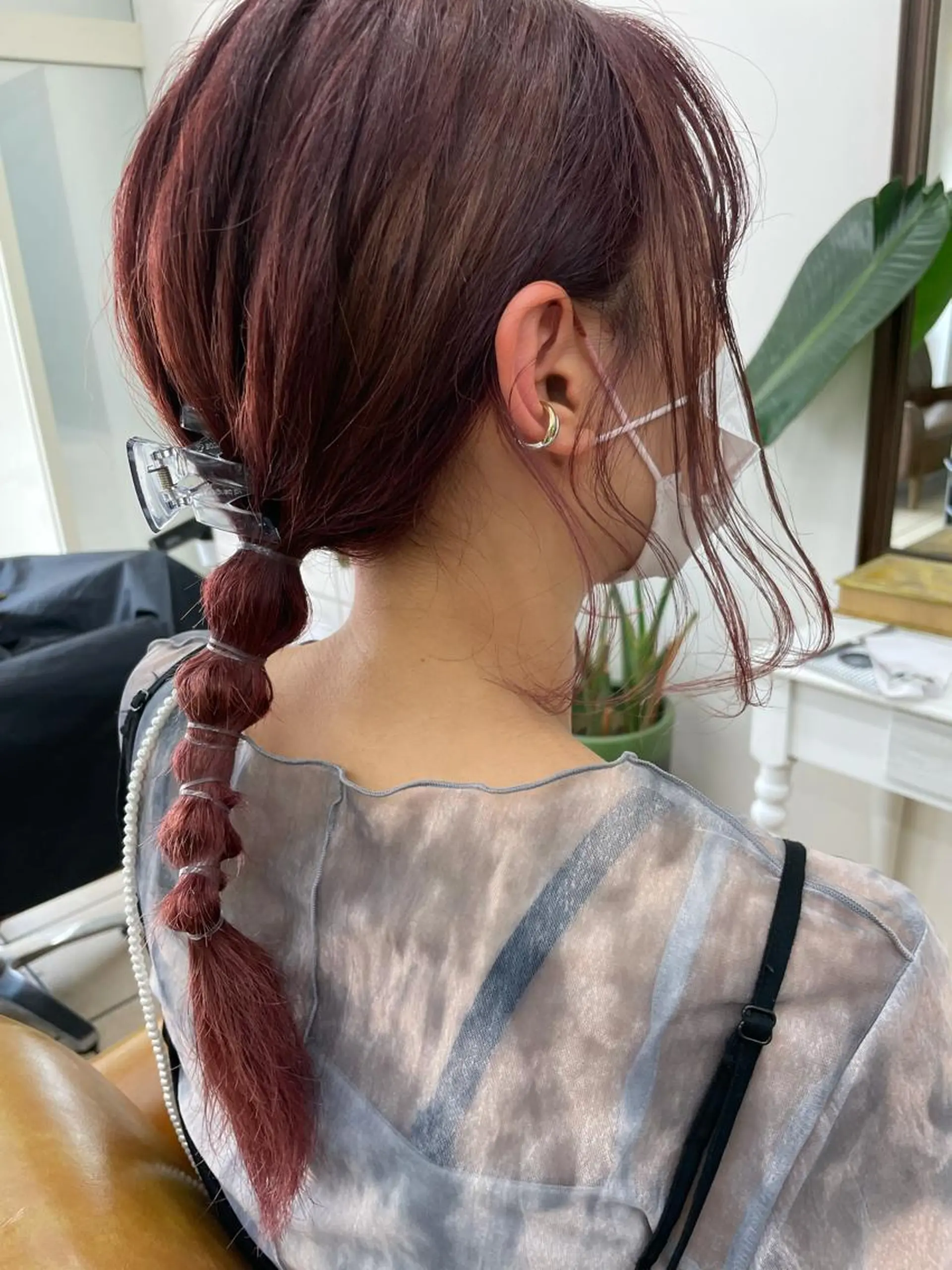 セミロング カラー 森安 華楠のヘアスタイル