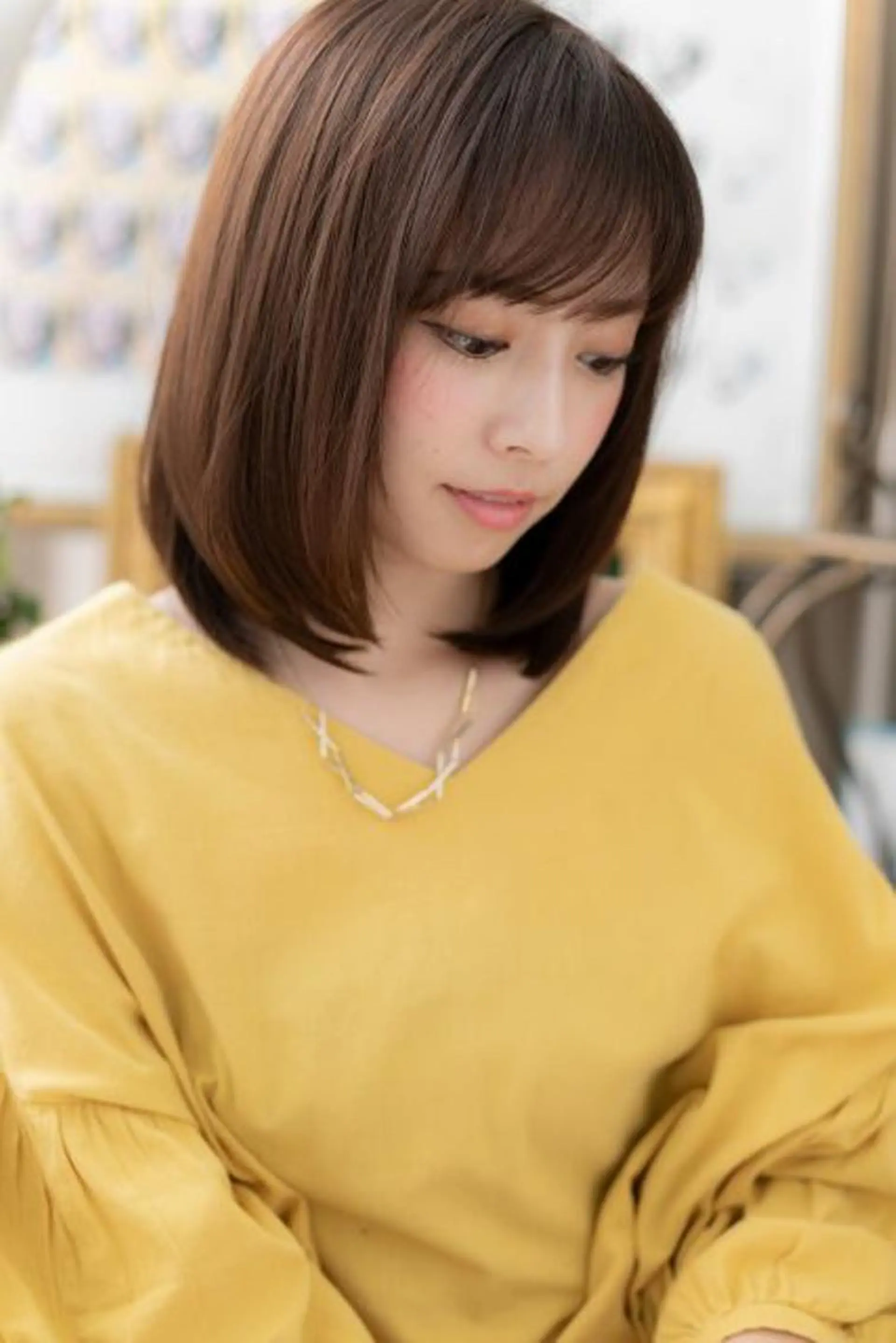 カラー カット ヘアカラー トリートメント ヘッドスパ ミディアム❇️ロング 出町光流のヘアスタイル