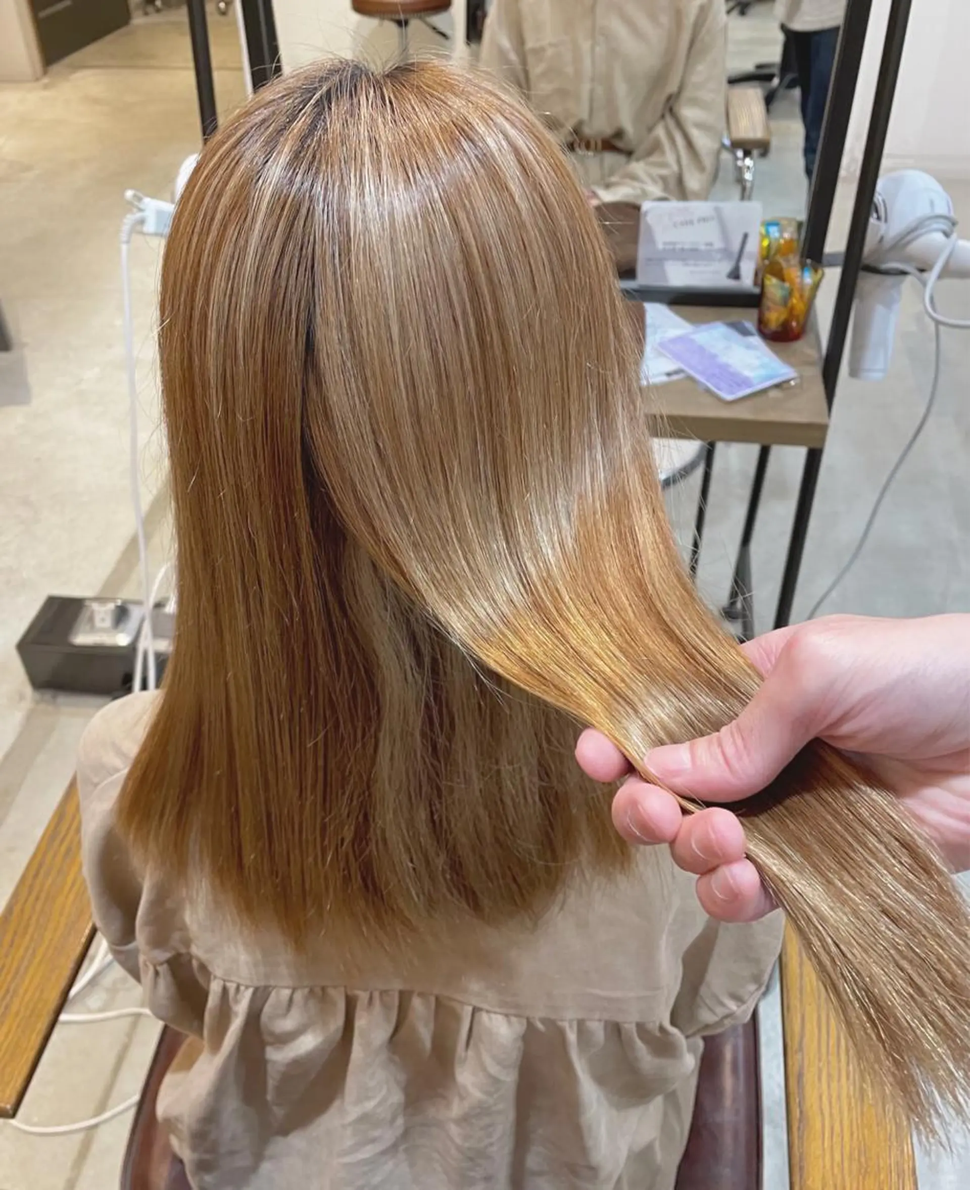 ロング パーマ 髪質改善 カット ヘアカラー 縮毛矯正 トリートメント 中津/梅田/赤み消し /髪質改善/愛芽のヘアスタイル