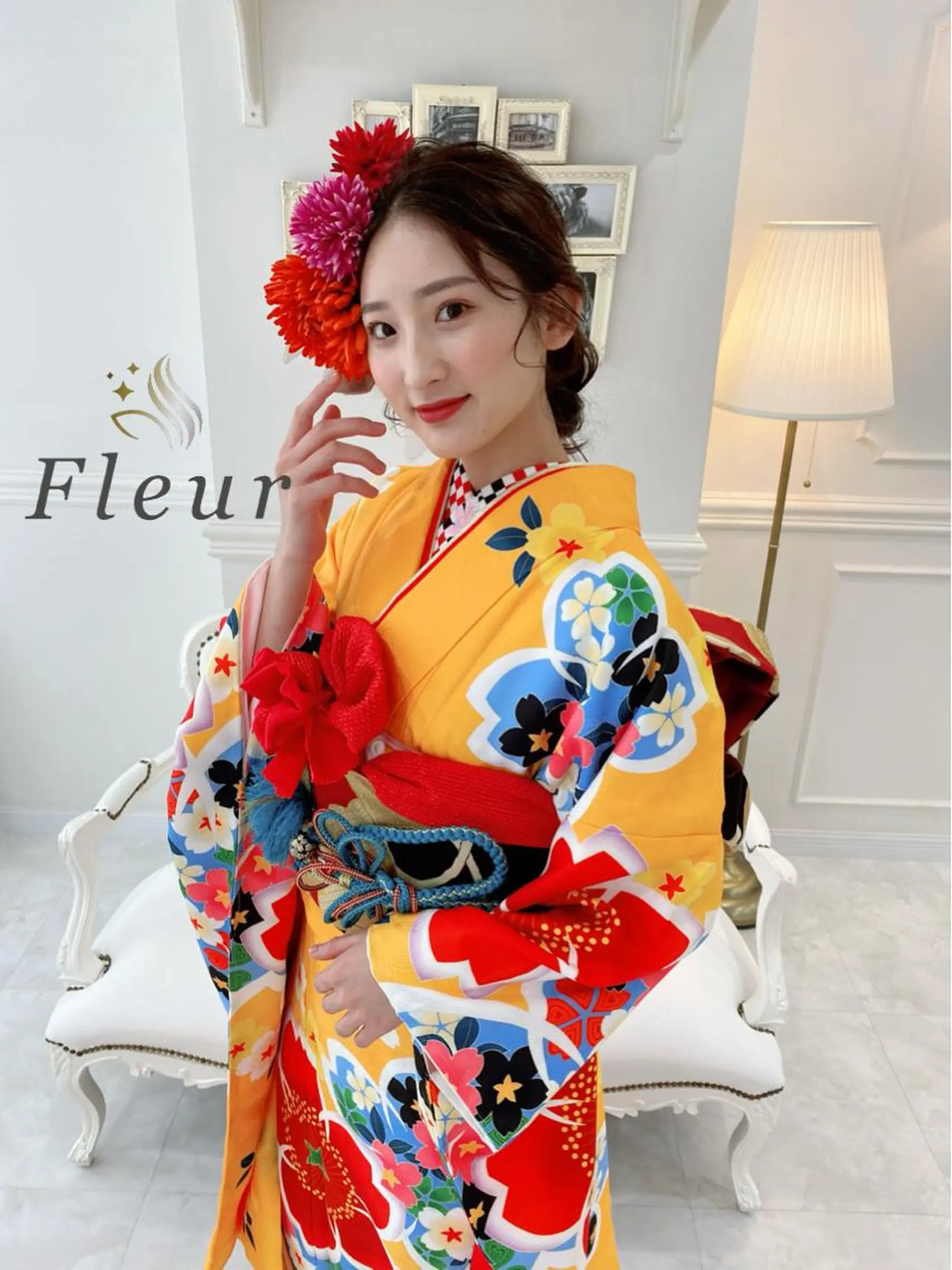 ロング ヘアアレンジ セットサロン      ラフテル所属・大阪/ヘアアレンジ /似合わせset💐のヘアスタイル