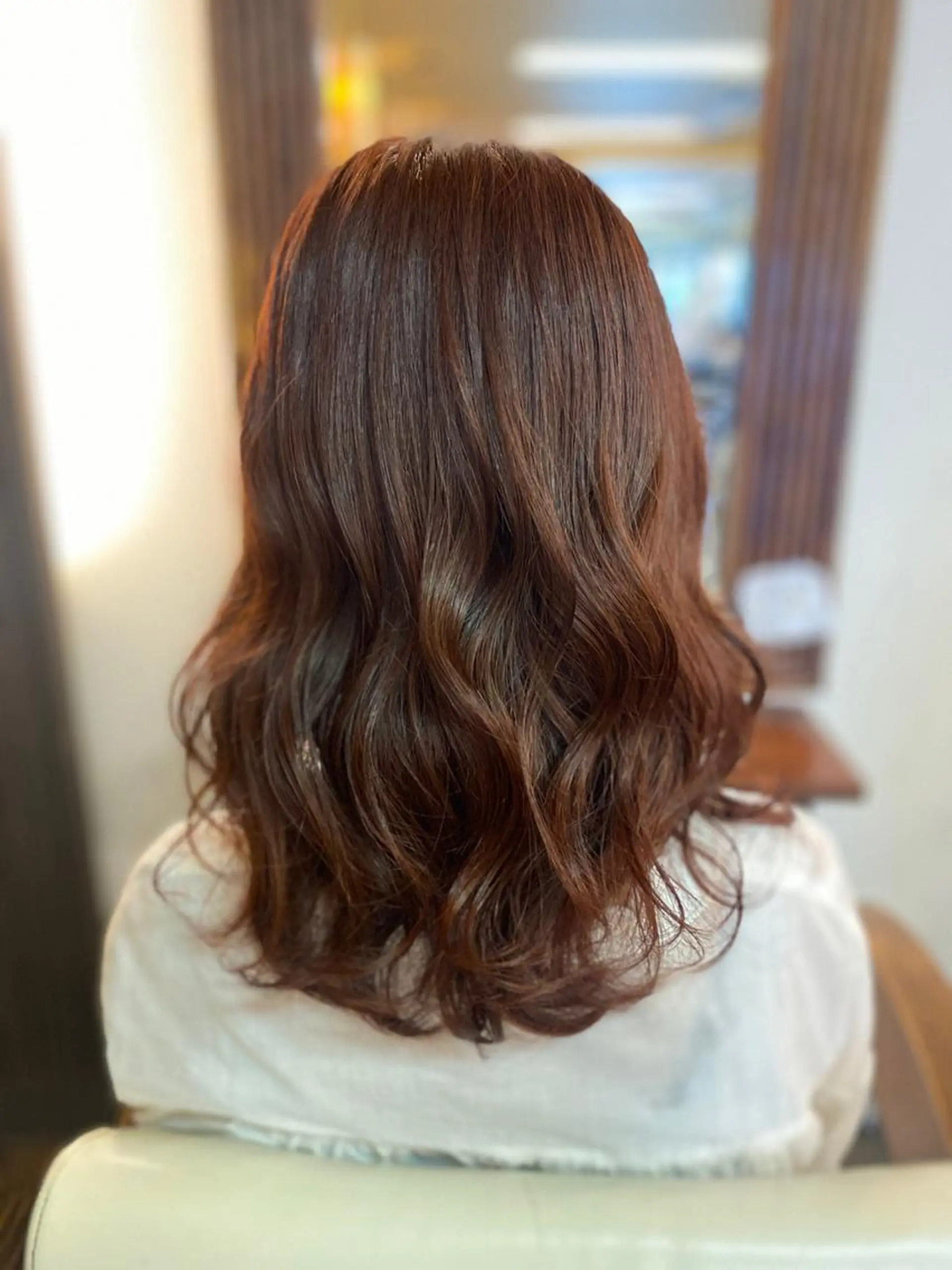 セミロング カラー ヘアアレンジ メンズ 加藤 瑠美のヘアスタイル