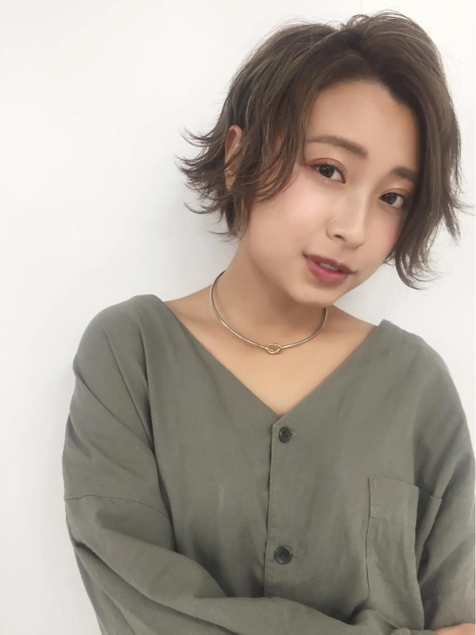 ショート カラー ショートヘア 齋藤 咲のヘアスタイル