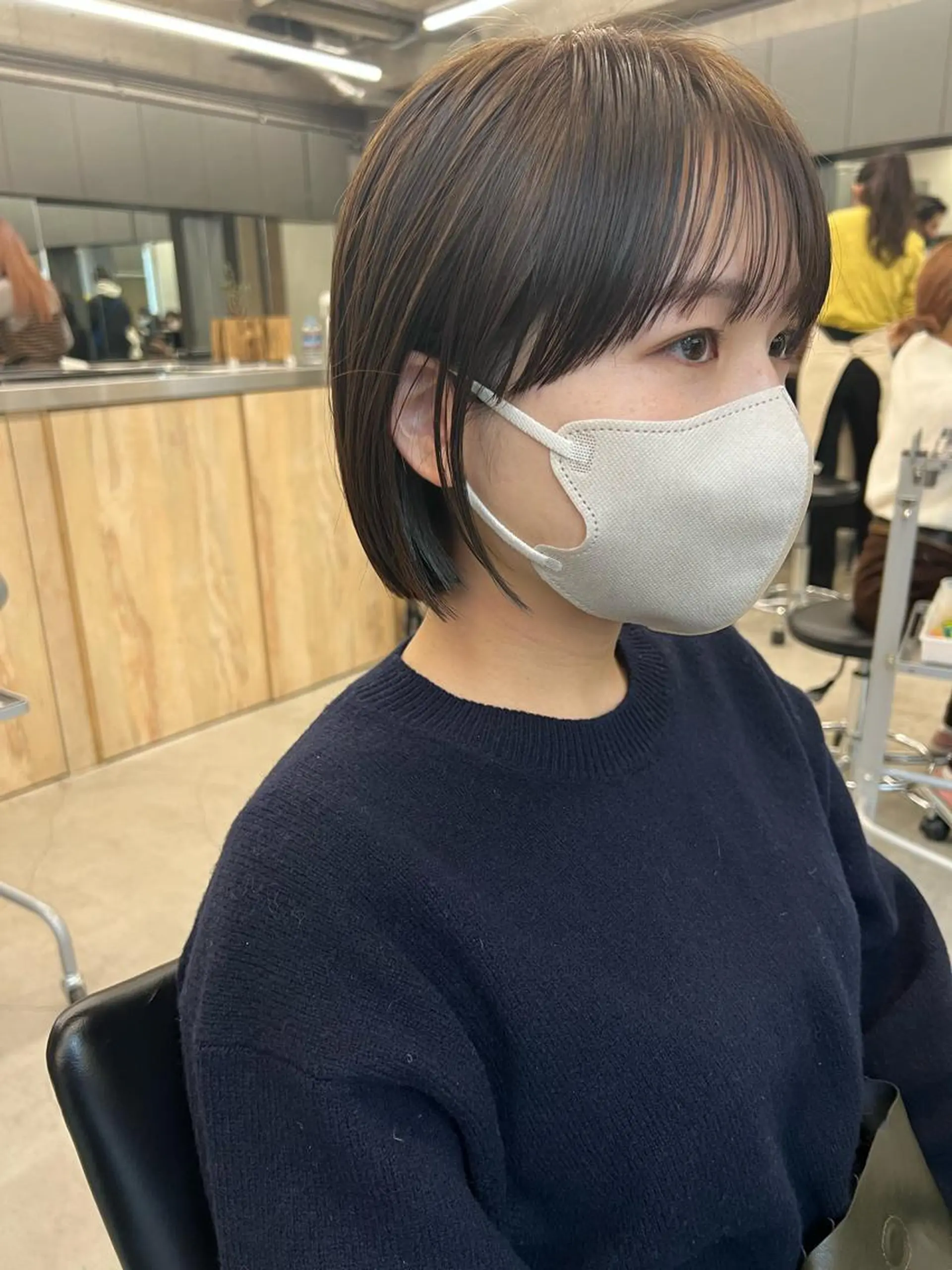 ショート ボブ 顔周りカット カット sakoda shunkiのヘアスタイル