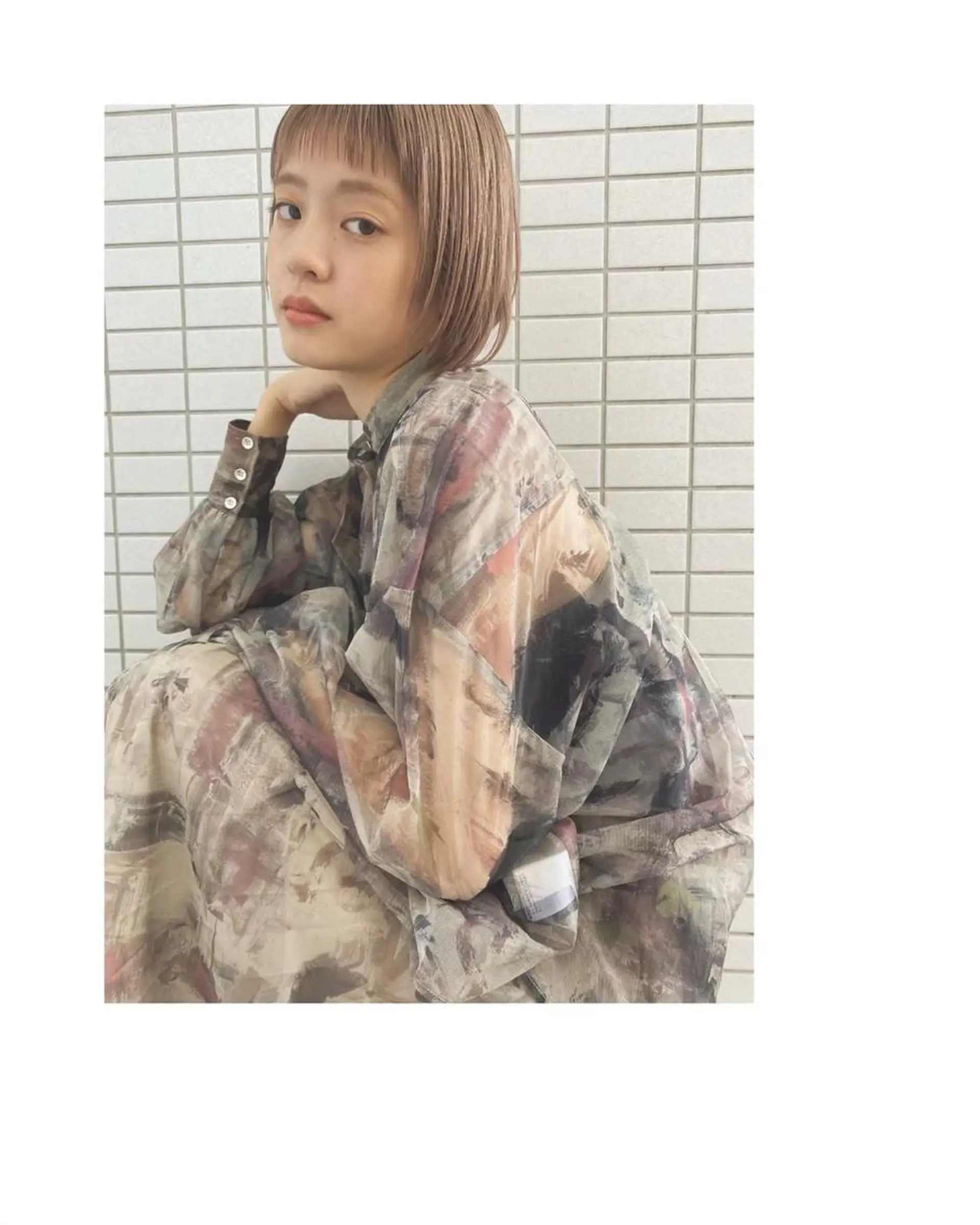 ミディアム 小岸 竜のヘアスタイル