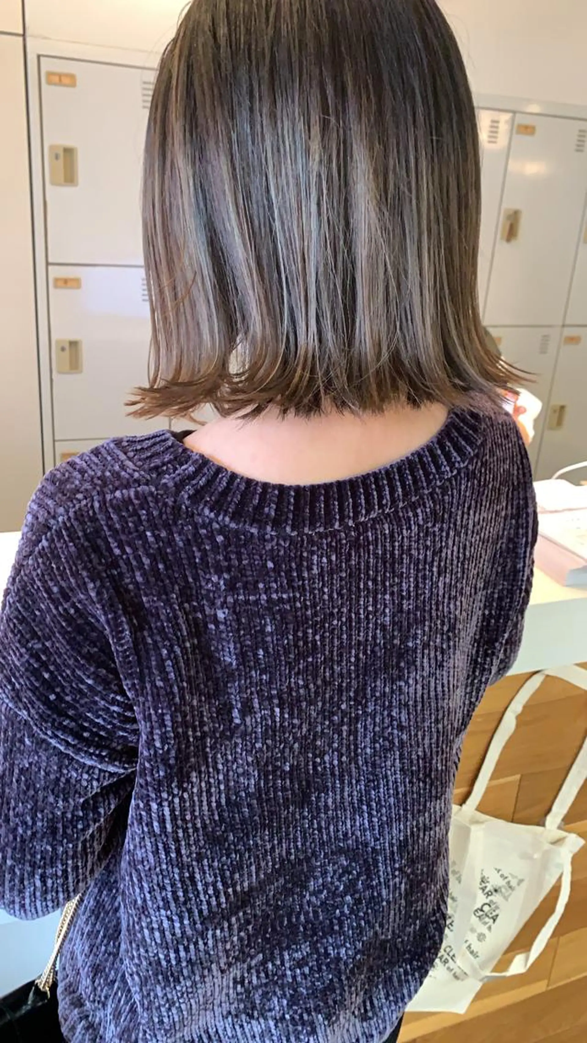 ミディアム カラー 透明感カラー ハイライトカラー ハイライト ヘアカラー 松本  夏海のヘアスタイル