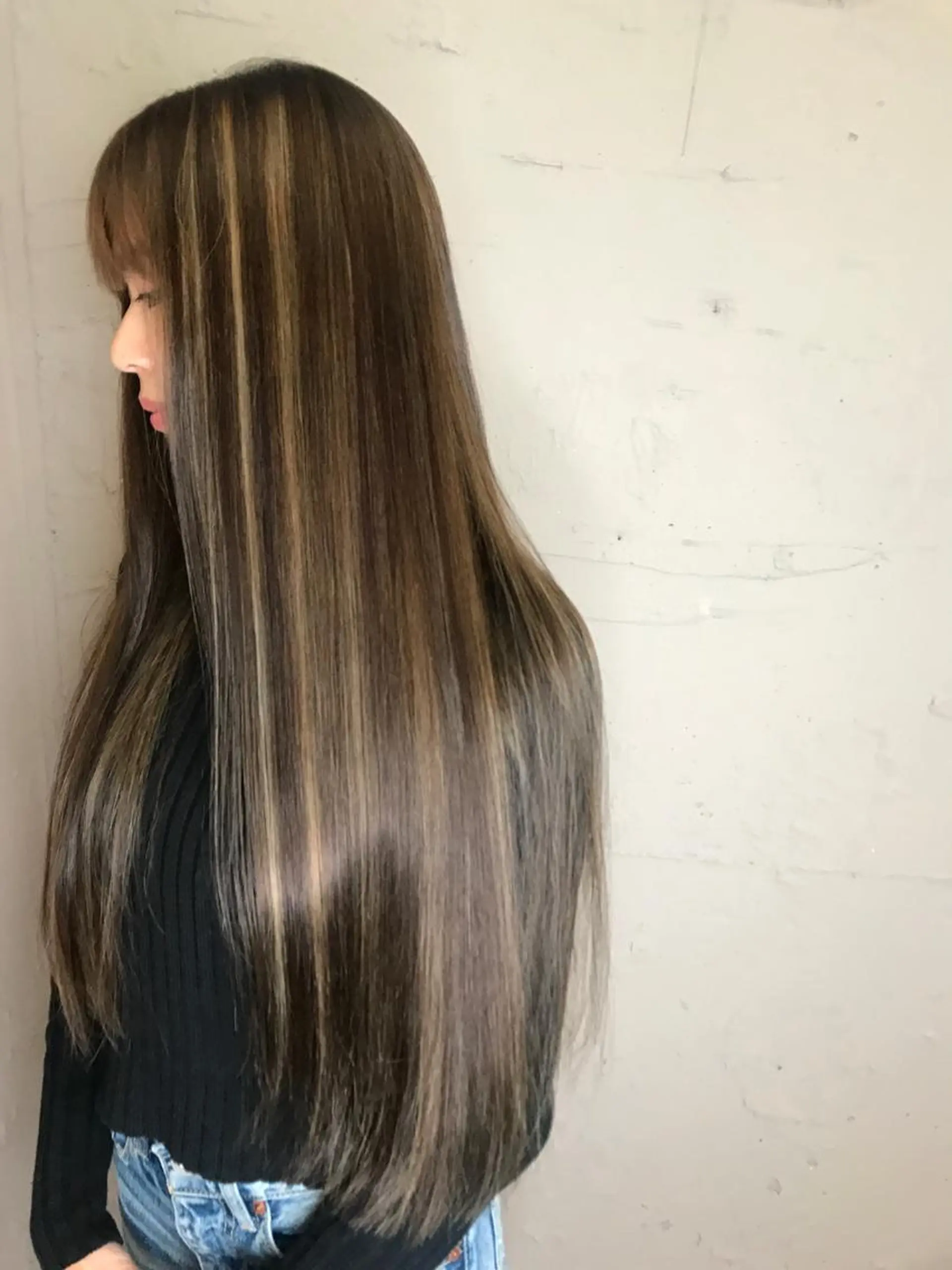 ロング カラー 🇨🇳ワンホンヘア 下田鉄也のヘアスタイル