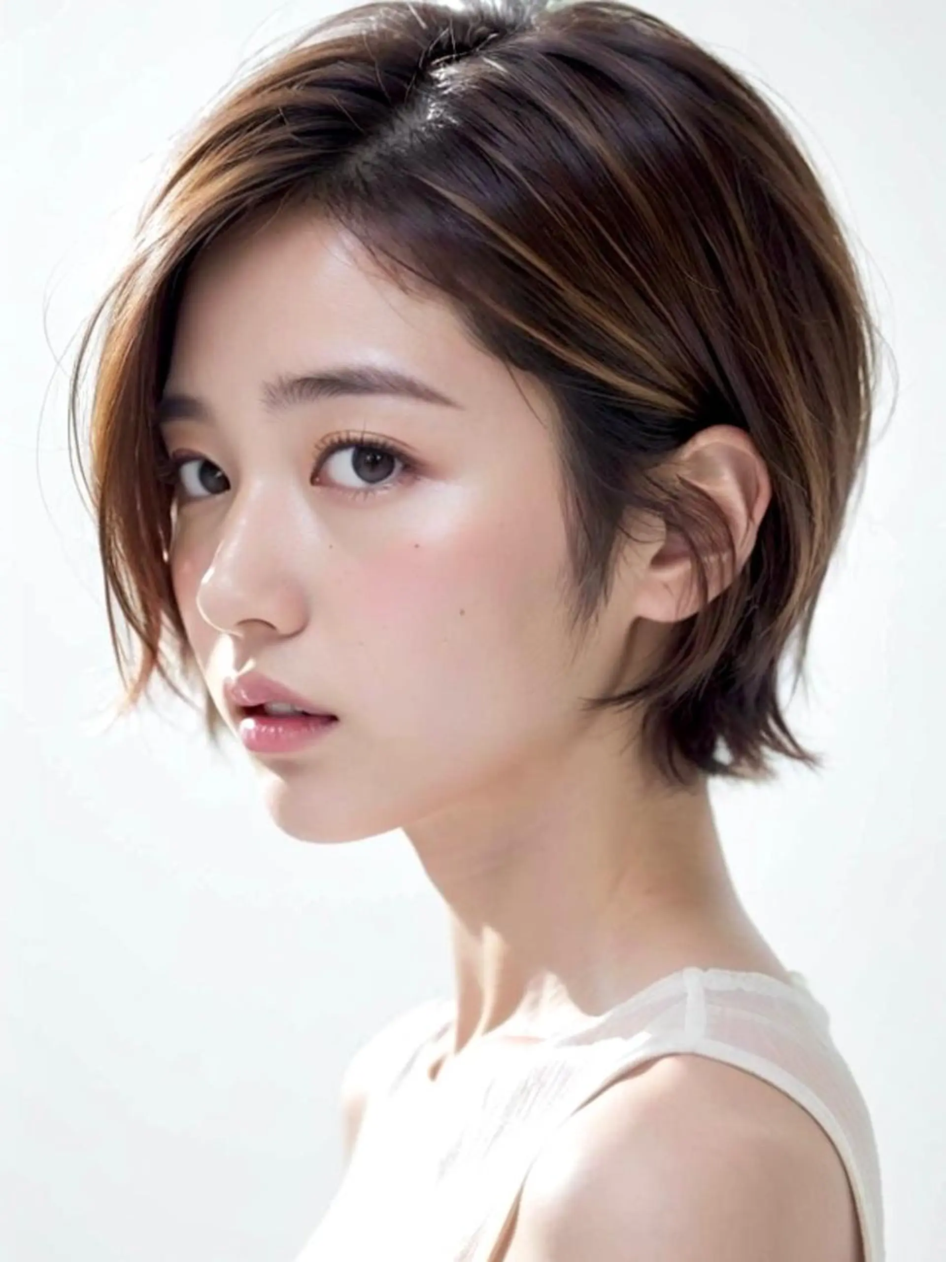 ショート カット ヘアカラー トリートメント La Ruelle 江曽島店/髪質改善のヘアスタイル