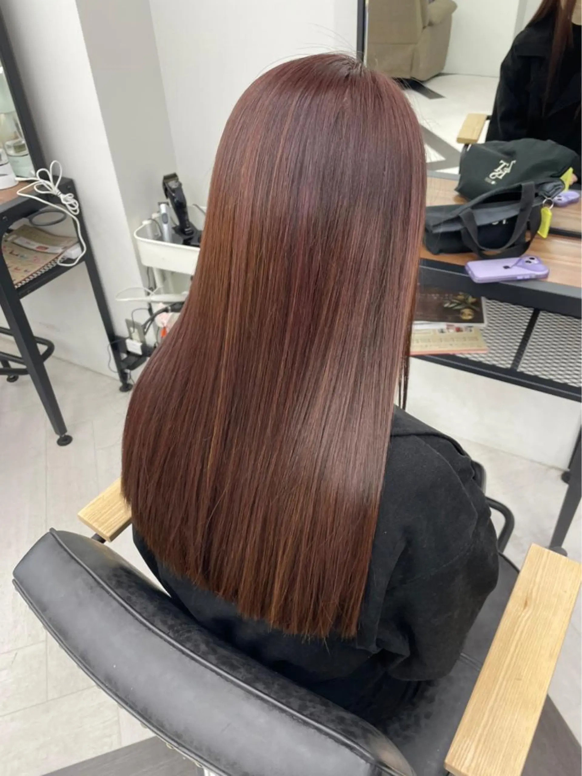 セミロング カラー 武井　弘希 ブリーチなしカラー✨のヘアスタイル