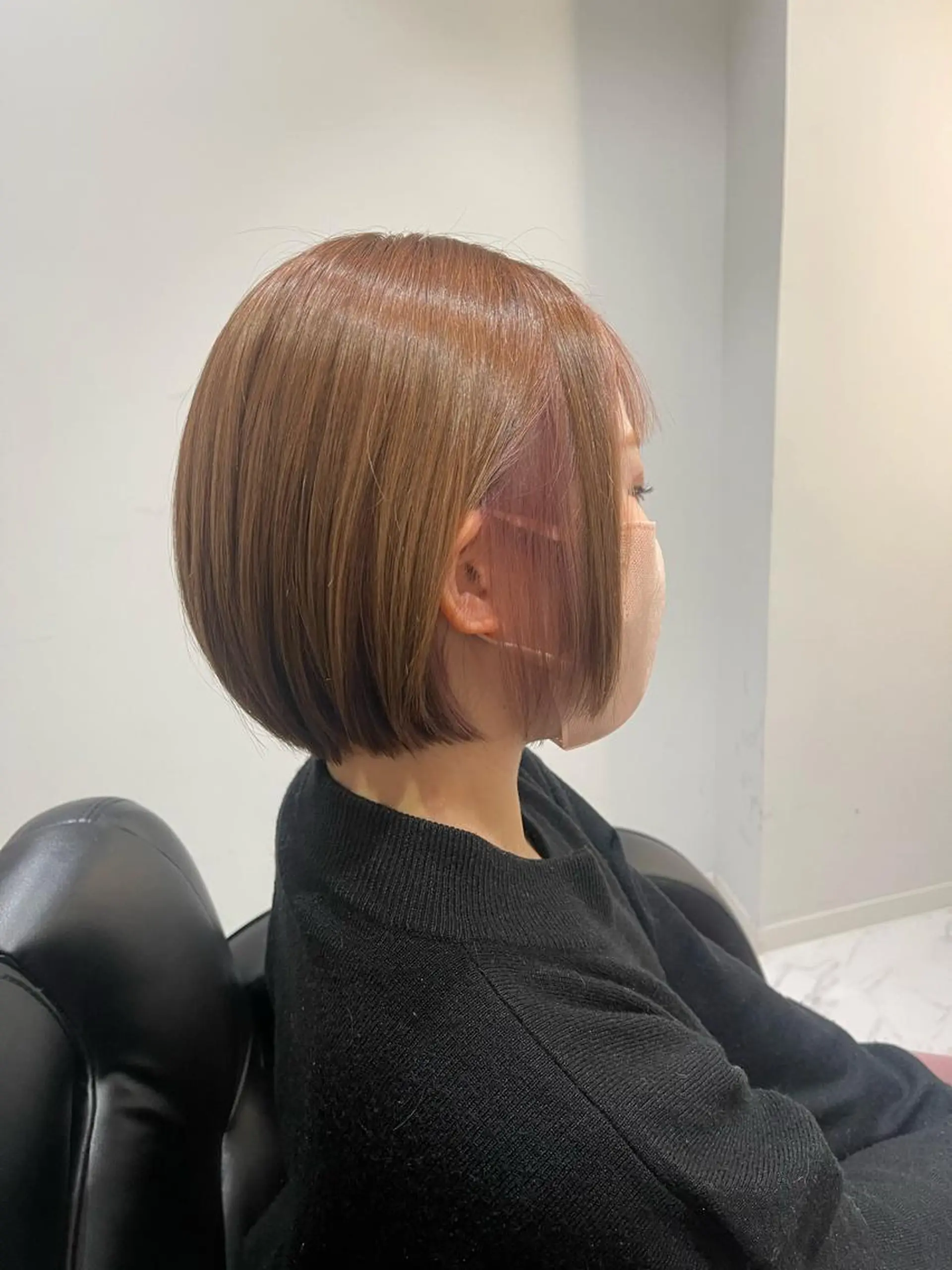 ショート ヘアカラー トリートメント &chaLme   心斎橋所属・emi/髪質改善/ 韓国風/艶カラーのヘアスタイル