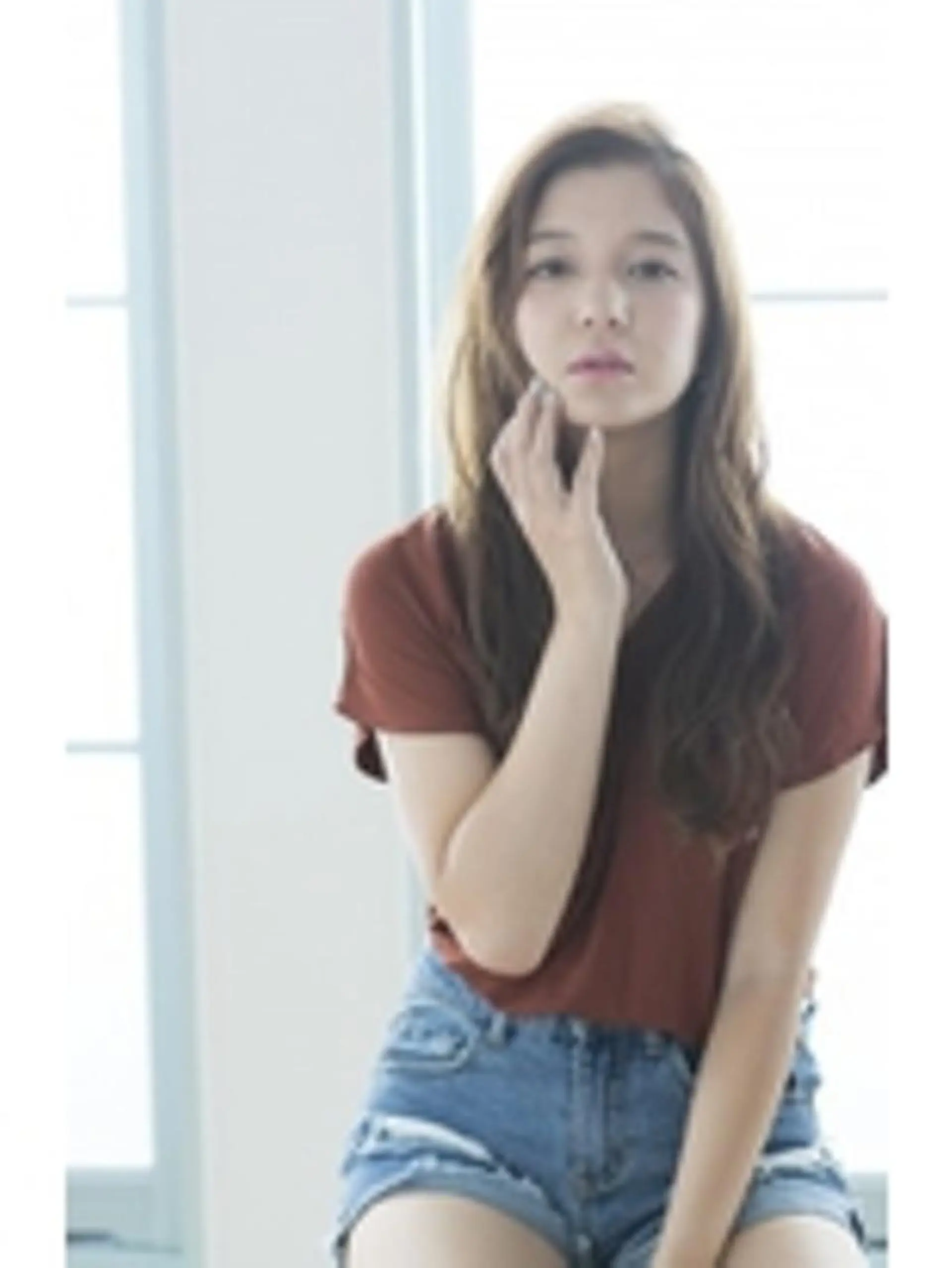 セミロング カラー パーマ カット ヘアカラー 💓透明感カラー 心斎橋No1💓のヘアスタイル