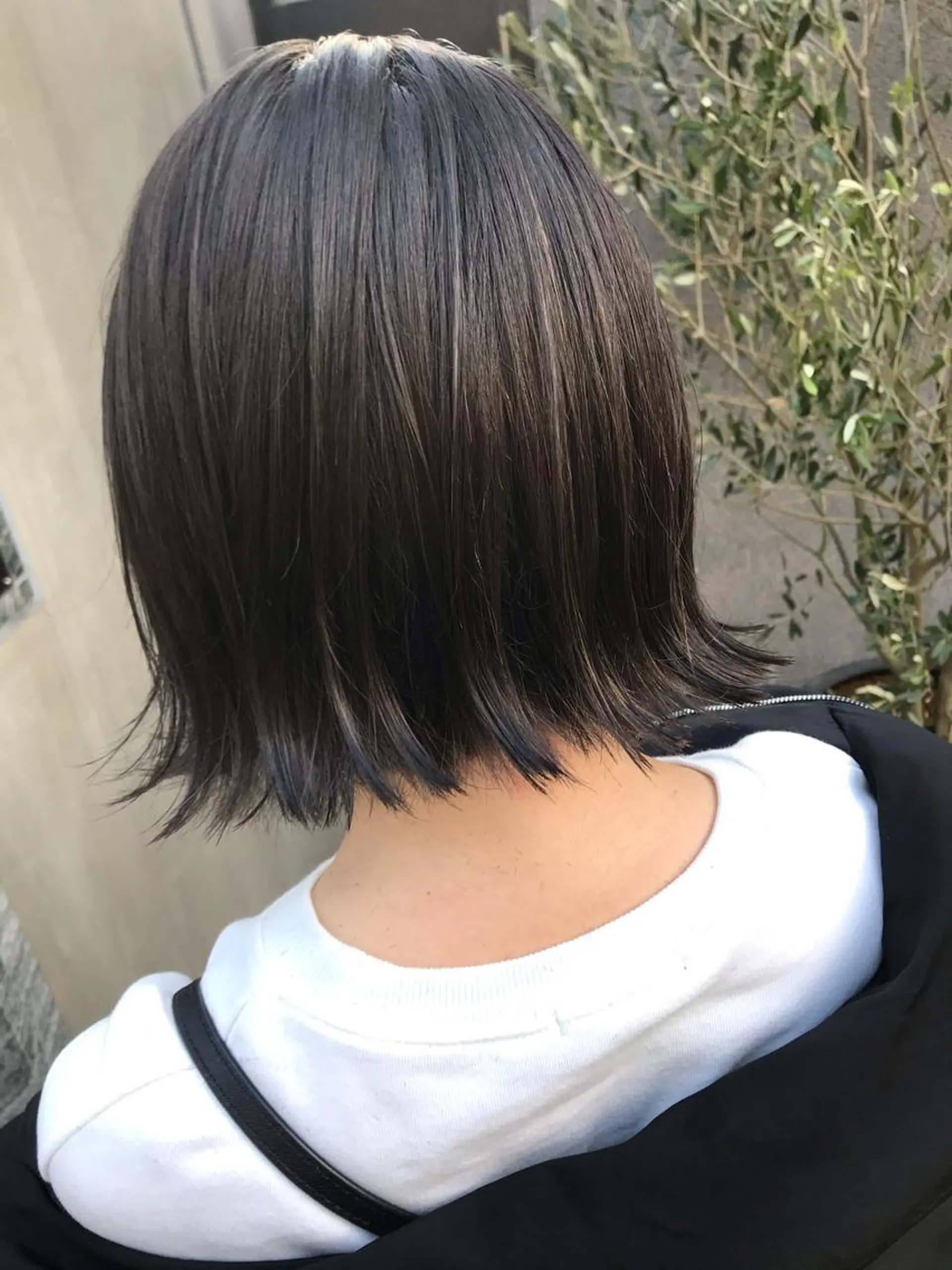 ミディアム ボブ ハイライト 赤み消し韓国ヘア レイヤー縮毛🤍渡邉のヘアスタイル