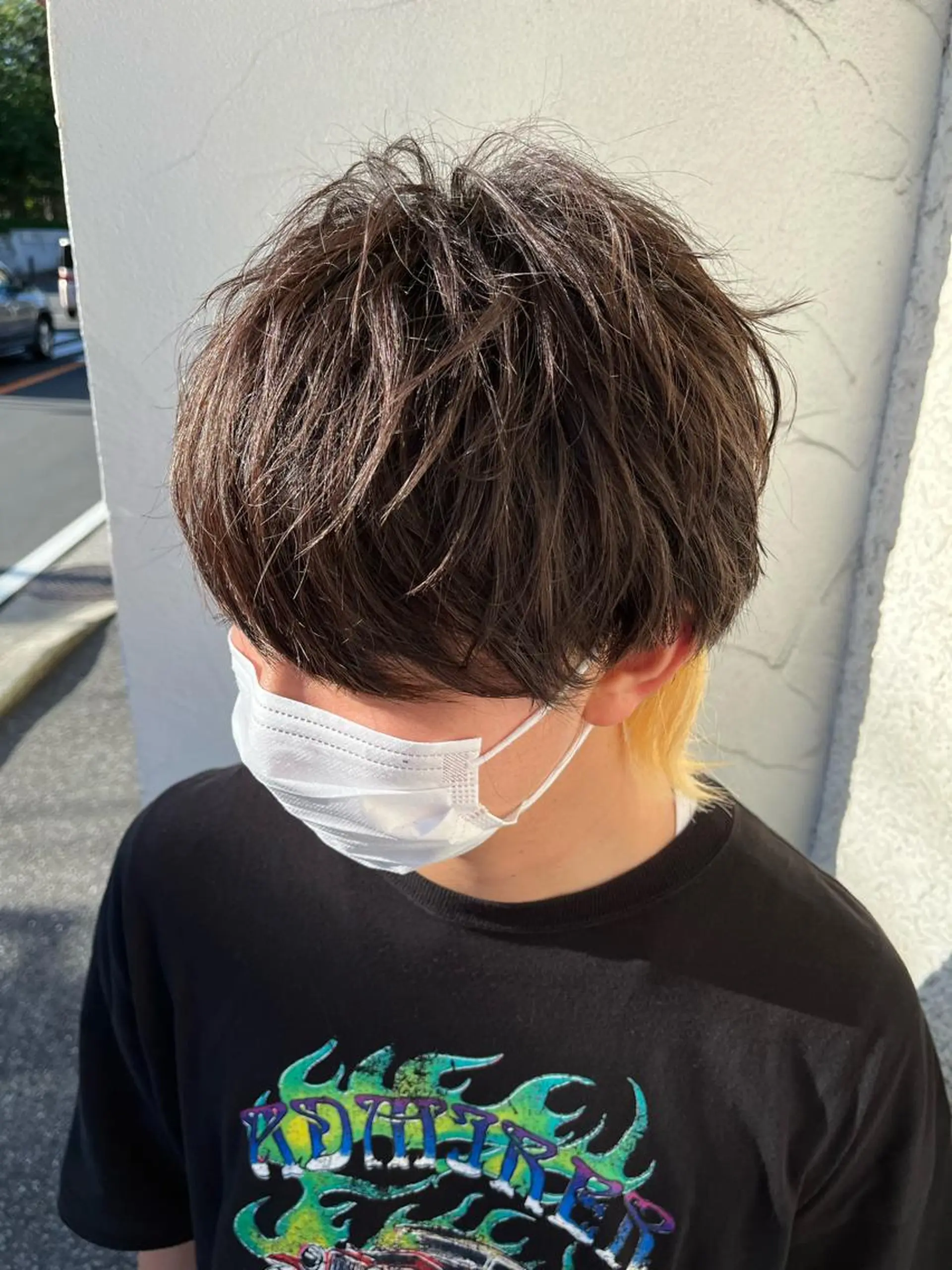 カラー メンズ マッシュウルフ マッシュ メンズウルフカット ウルフカット Go   Today シェアサロン　横浜店所属・【ただの天才 🎨】のヘアスタイル