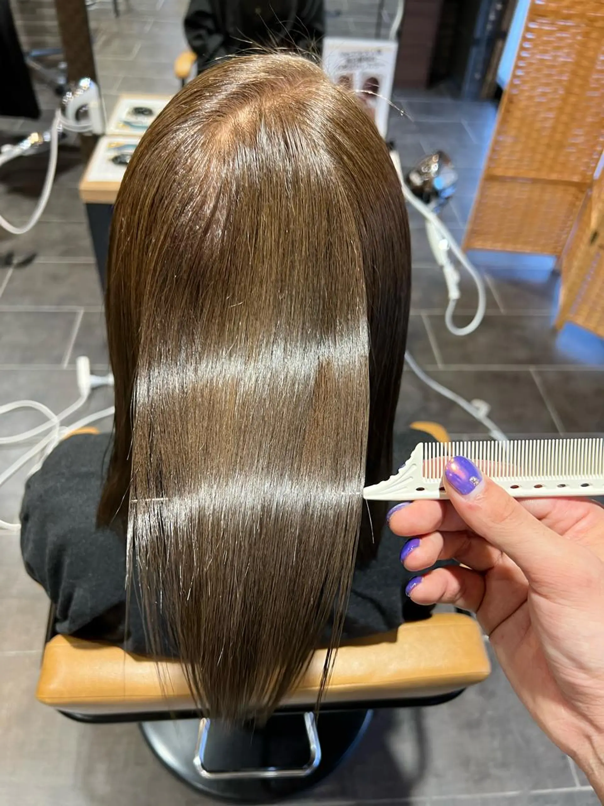 ロング カラー 髪質改善 ツヤ髪の匠/髪質改善 山本晃太のヘアスタイル