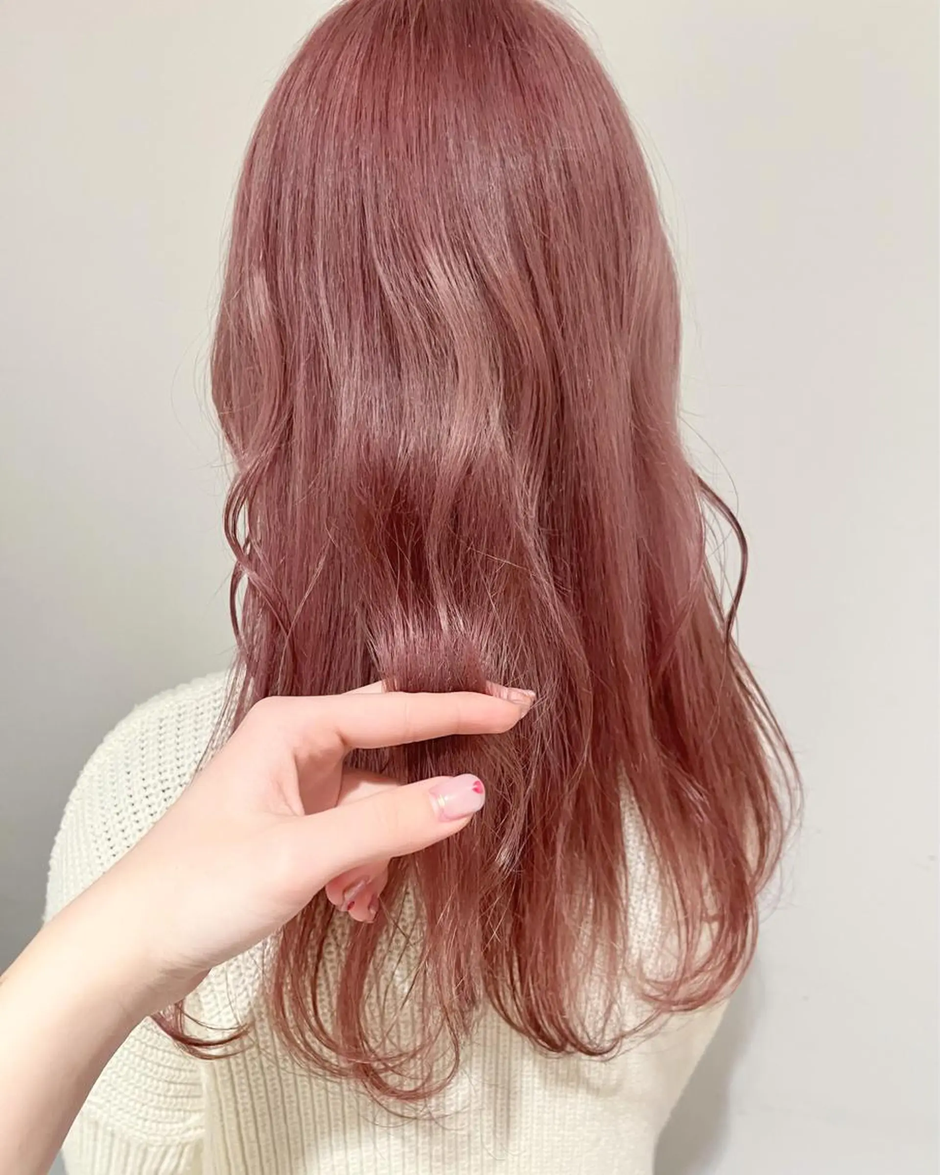 ロング カラー ヘアアレンジ ベージュカラー ピンクカラー ピンクベージュ シアーピンク ヘアカラー トリートメント 🎀taro ブリーチなしカラーのヘアスタイル