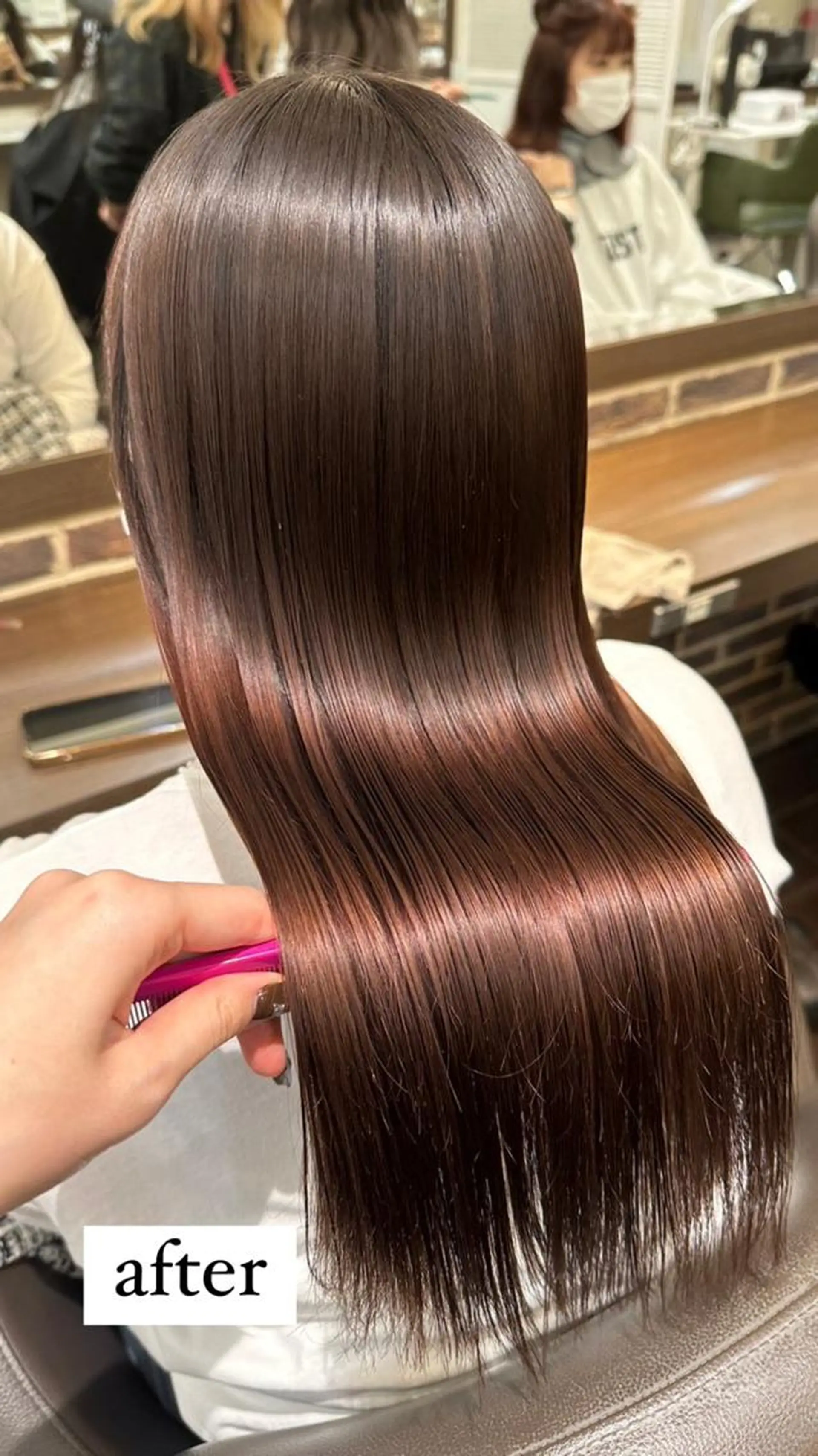 ロング カラー ハイトーンカラー 学生 髪質改善 トリートメント 酸性ストレート 🤍🎀honokaのヘアスタイル