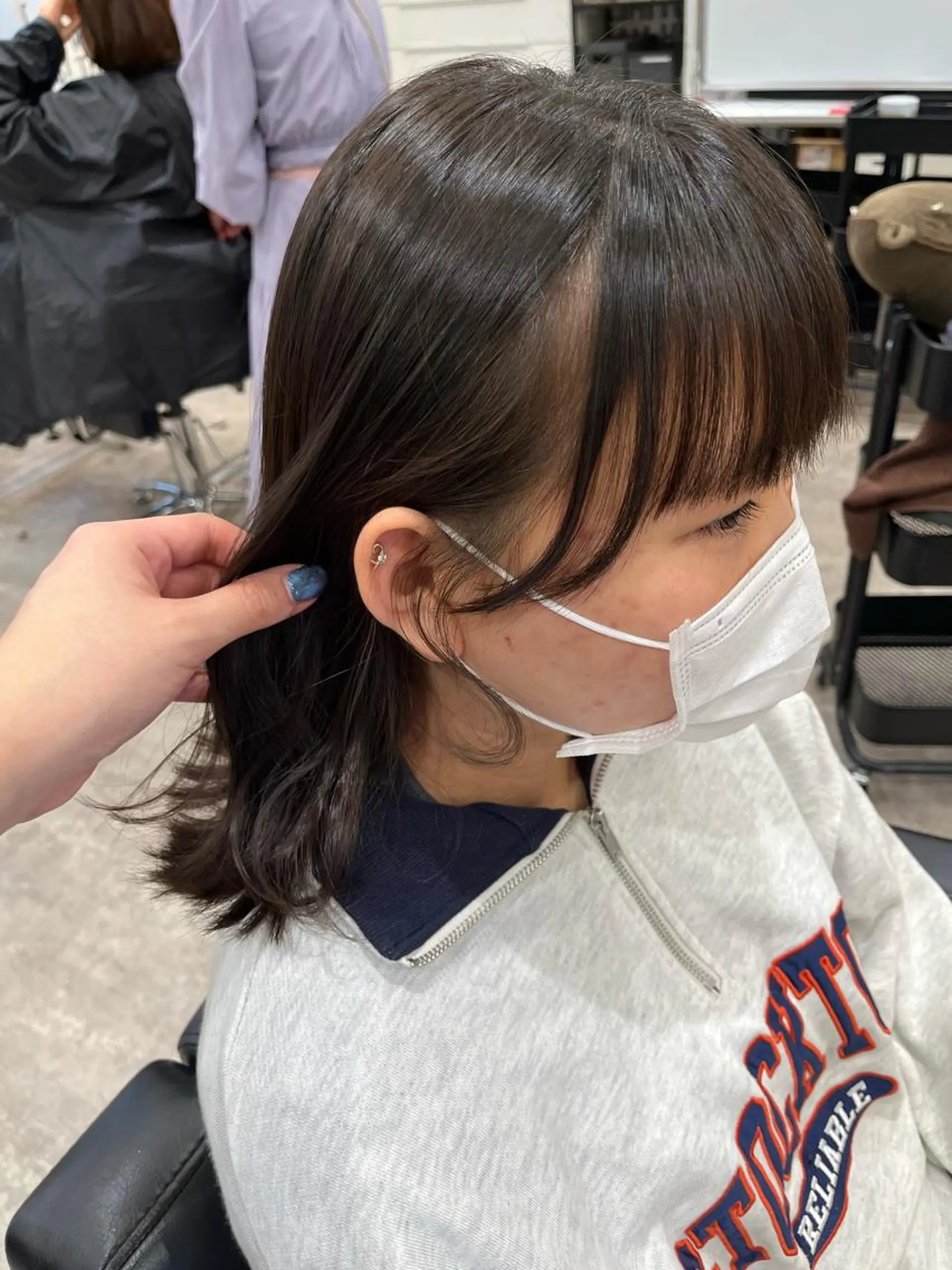 ショート 顔周りカット ボヌールソレイユ所属・☁️彦坂唯有/ 透明感カラー☁️のヘアスタイル