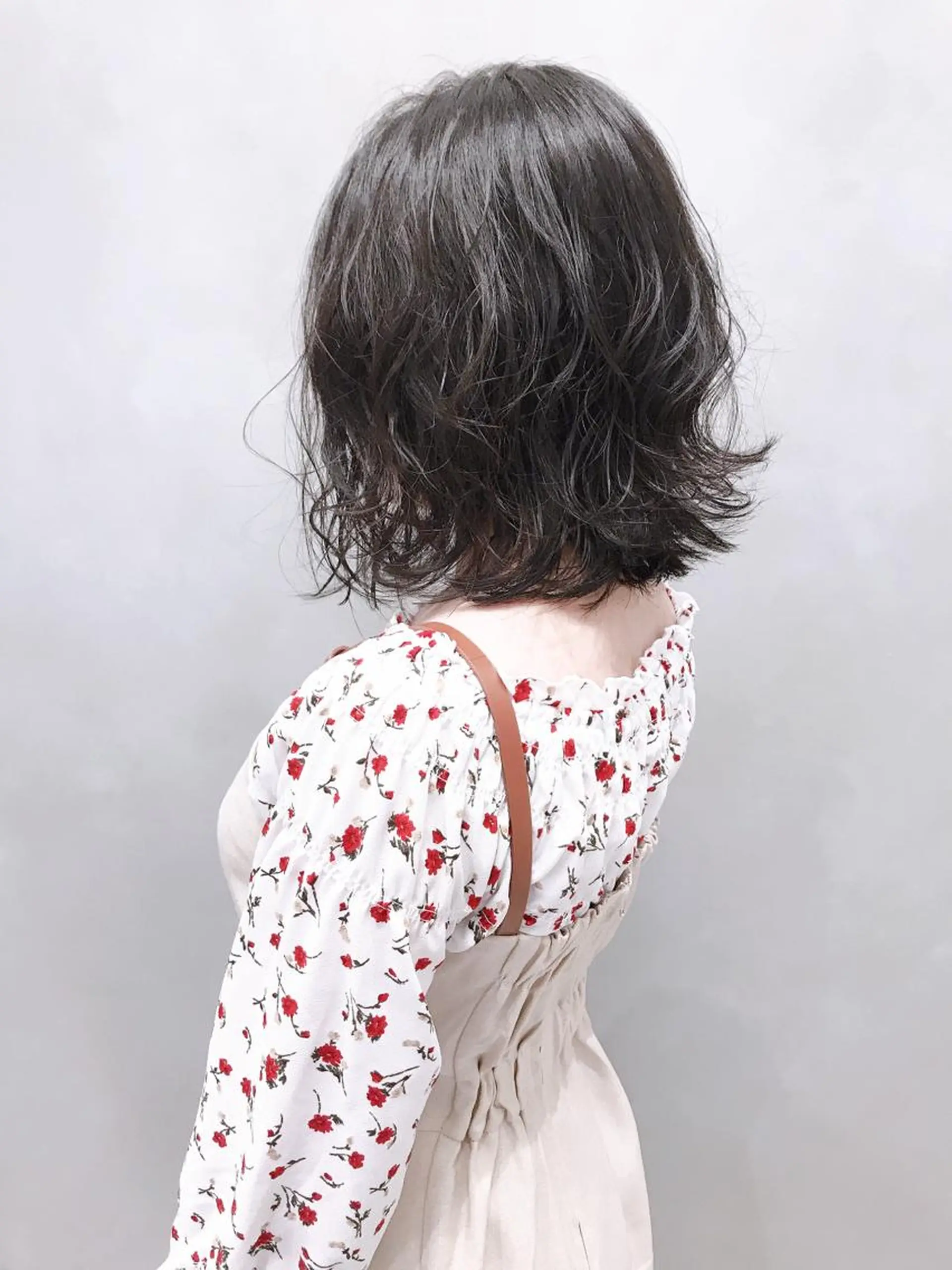 セミロング カラー パーマ ヘアアレンジ カット パーマ EIGHTSOL博多 筑紫口店 溝口里穂のヘアスタイル