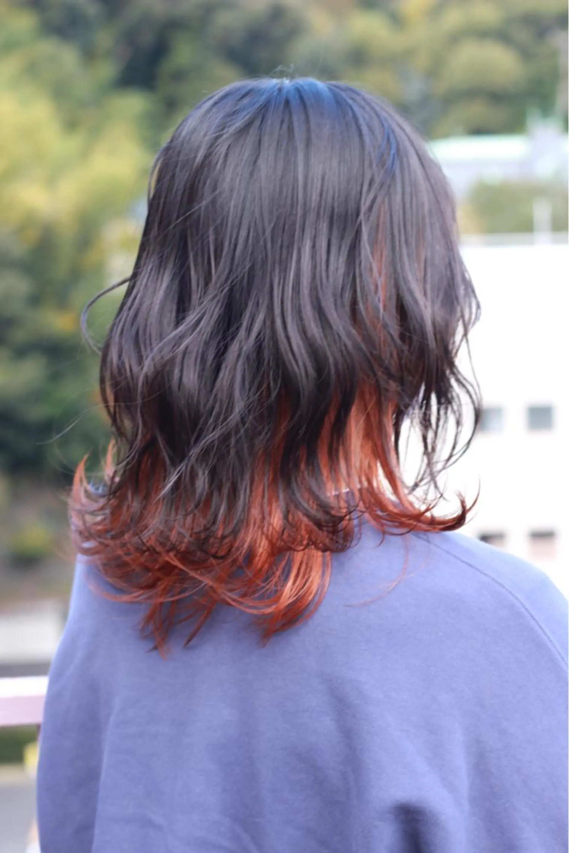 ミディアム カラー インナーカラー オレンジ ヘアカラー Viage （ビアージュ）のヘアスタイル