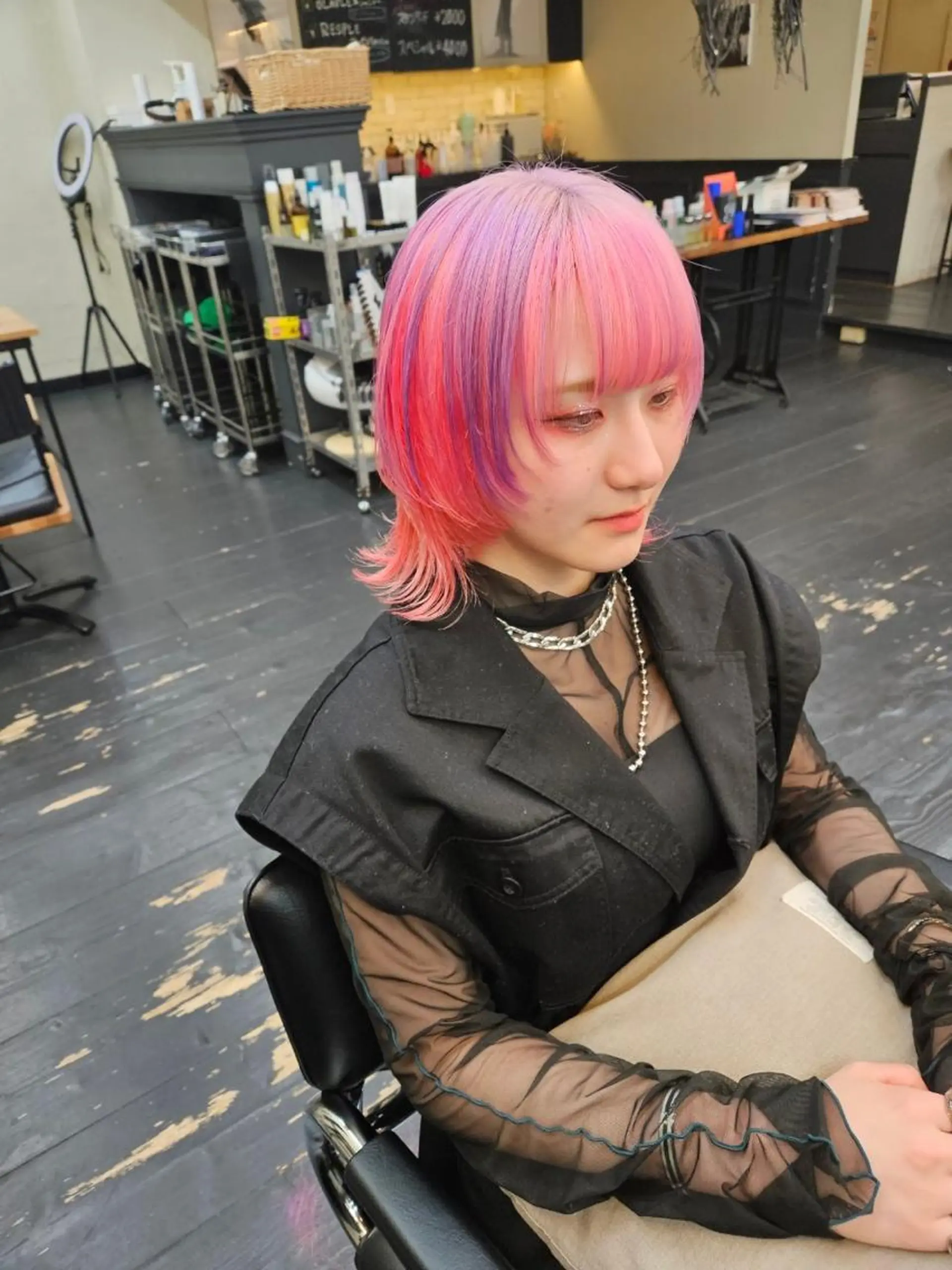 ショート カラー ヘアアレンジ 遼太郎 /渋谷アシスタントのヘアスタイル