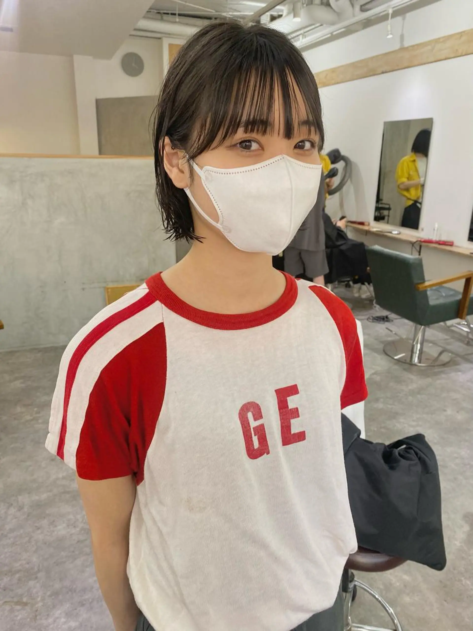 ショート パーマ 森貴裕/ベージュ/ パーマ/オリーブのヘアスタイル