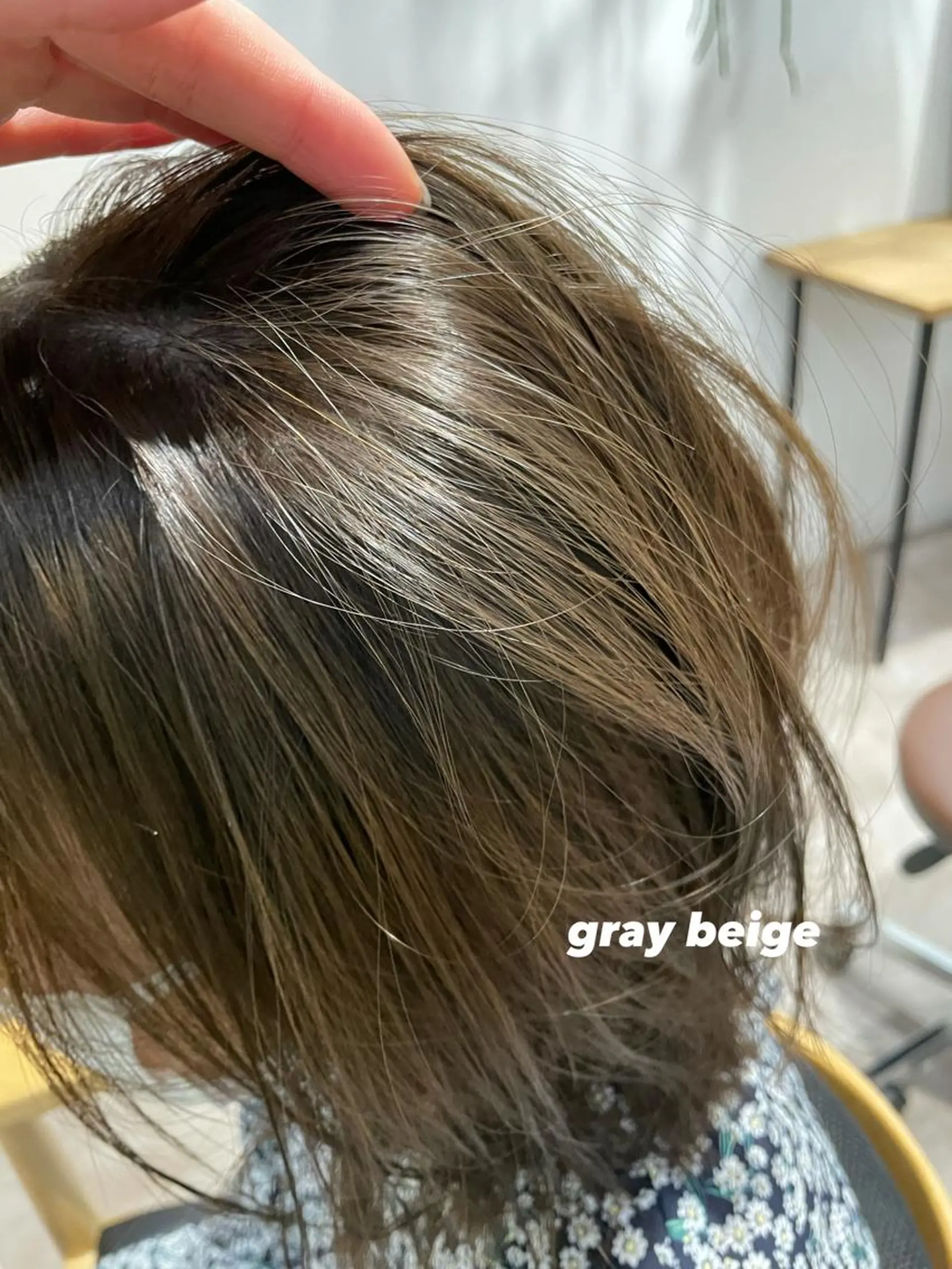 ミディアム カラー パーマ オリーブカラー 🌿AMANE🌿 sakiのヘアスタイル