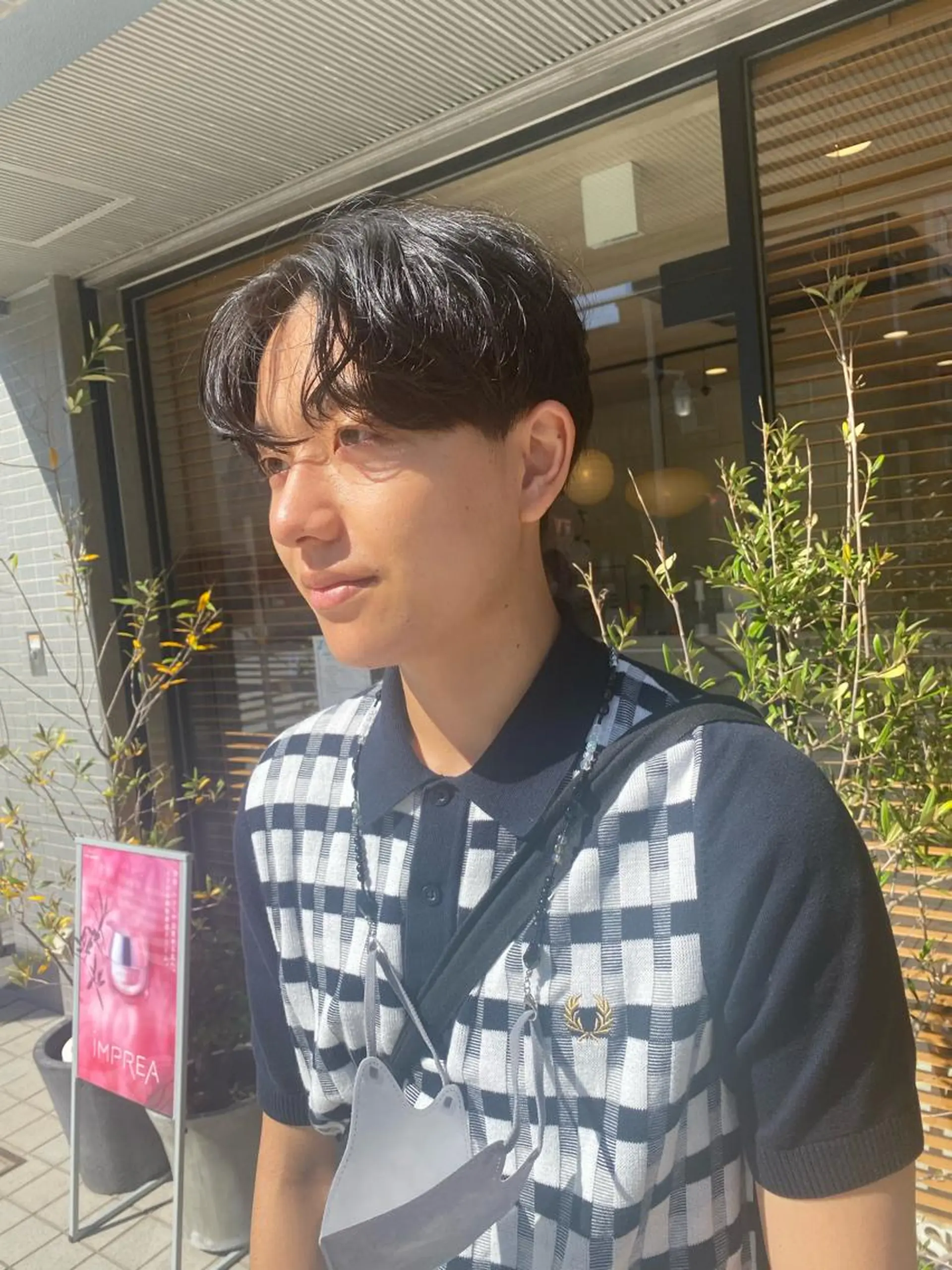 メンズ センターパート カット パーマ指名No1 /namiのヘアスタイル