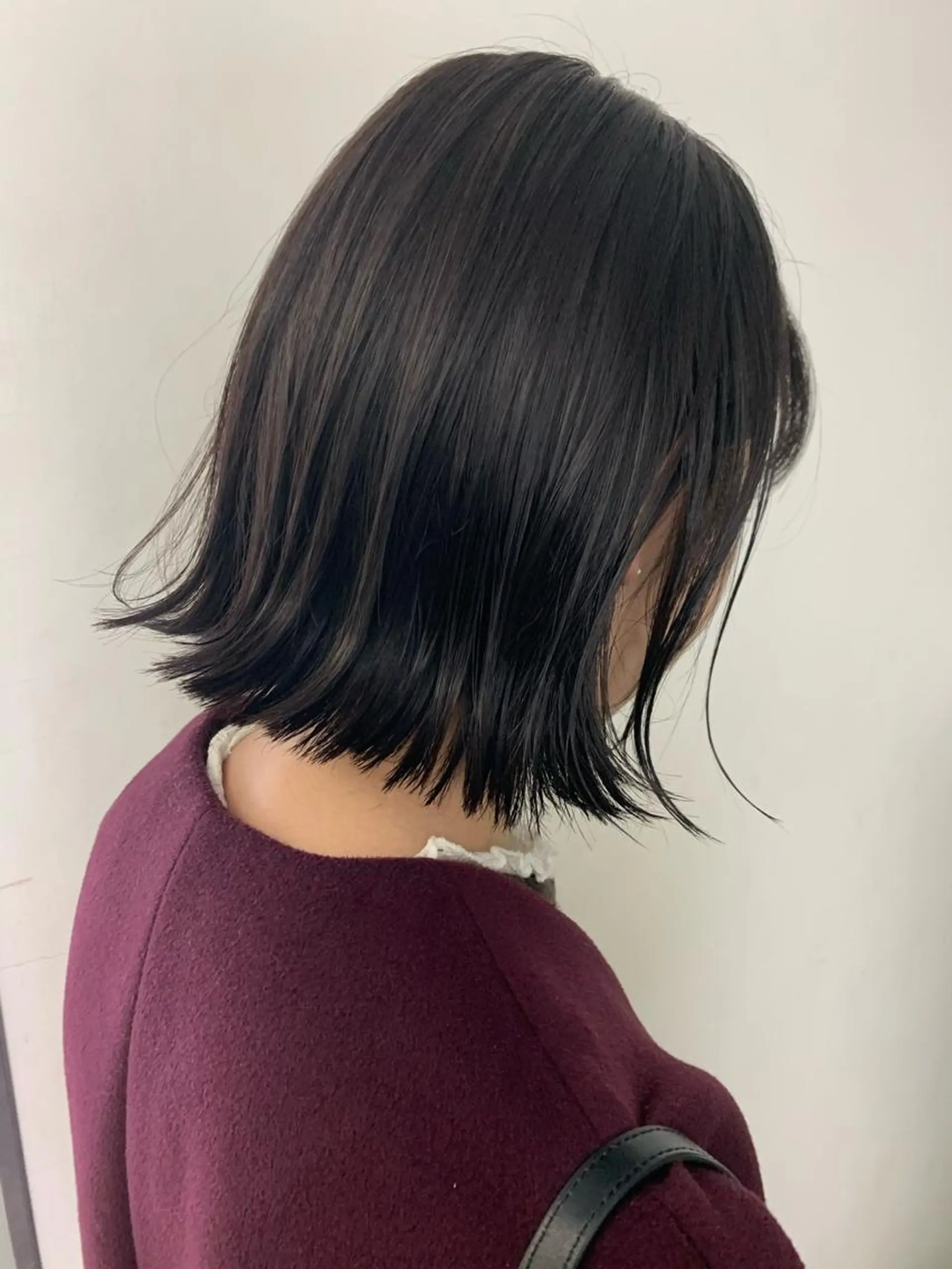 ミディアム カラー ブラウンカラー ネイビーカラー ひらやま りょういちのヘアスタイル