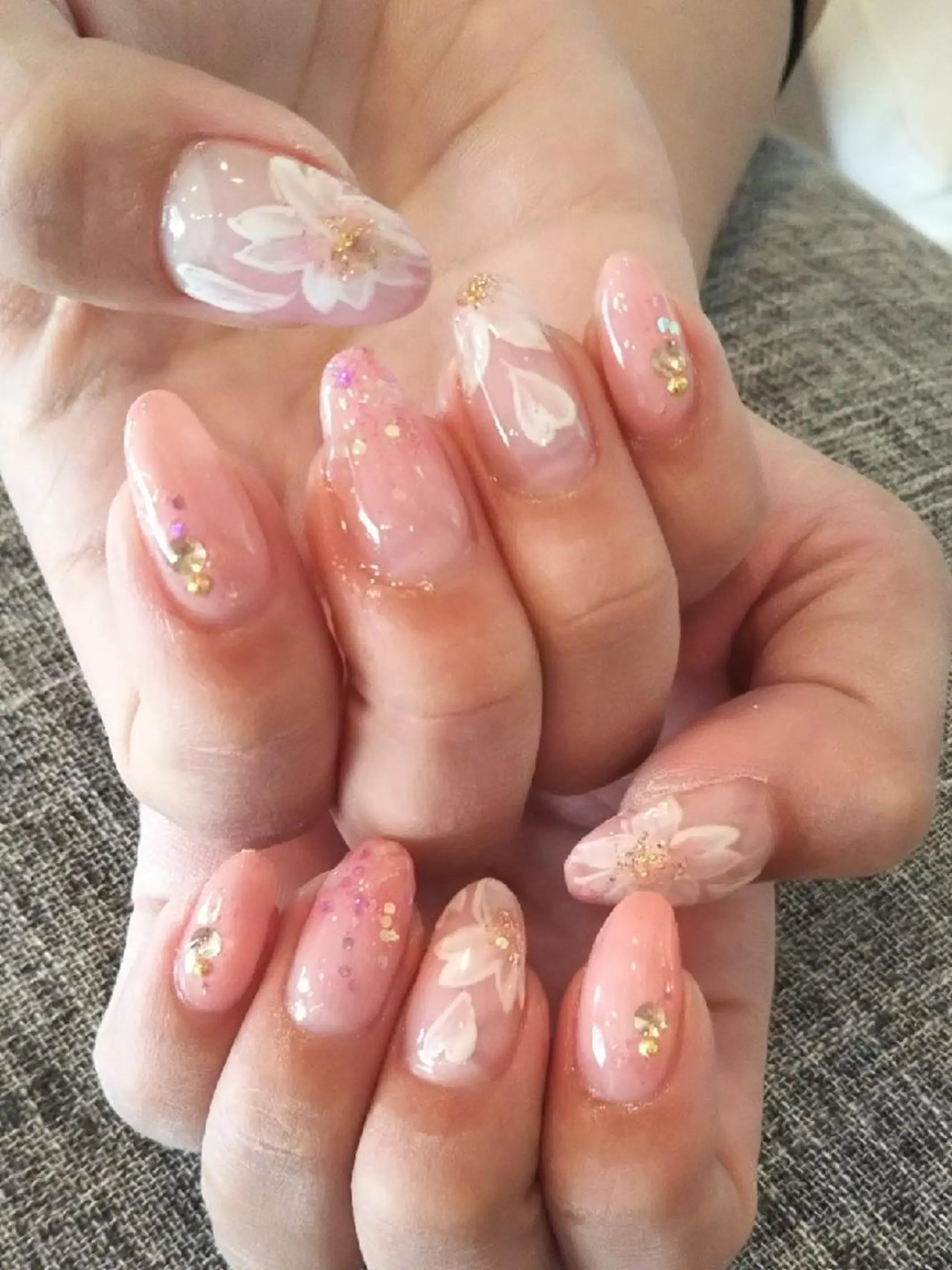 ネイル 桜ネイル ハンドネイル private salon mieのネイルデザイン